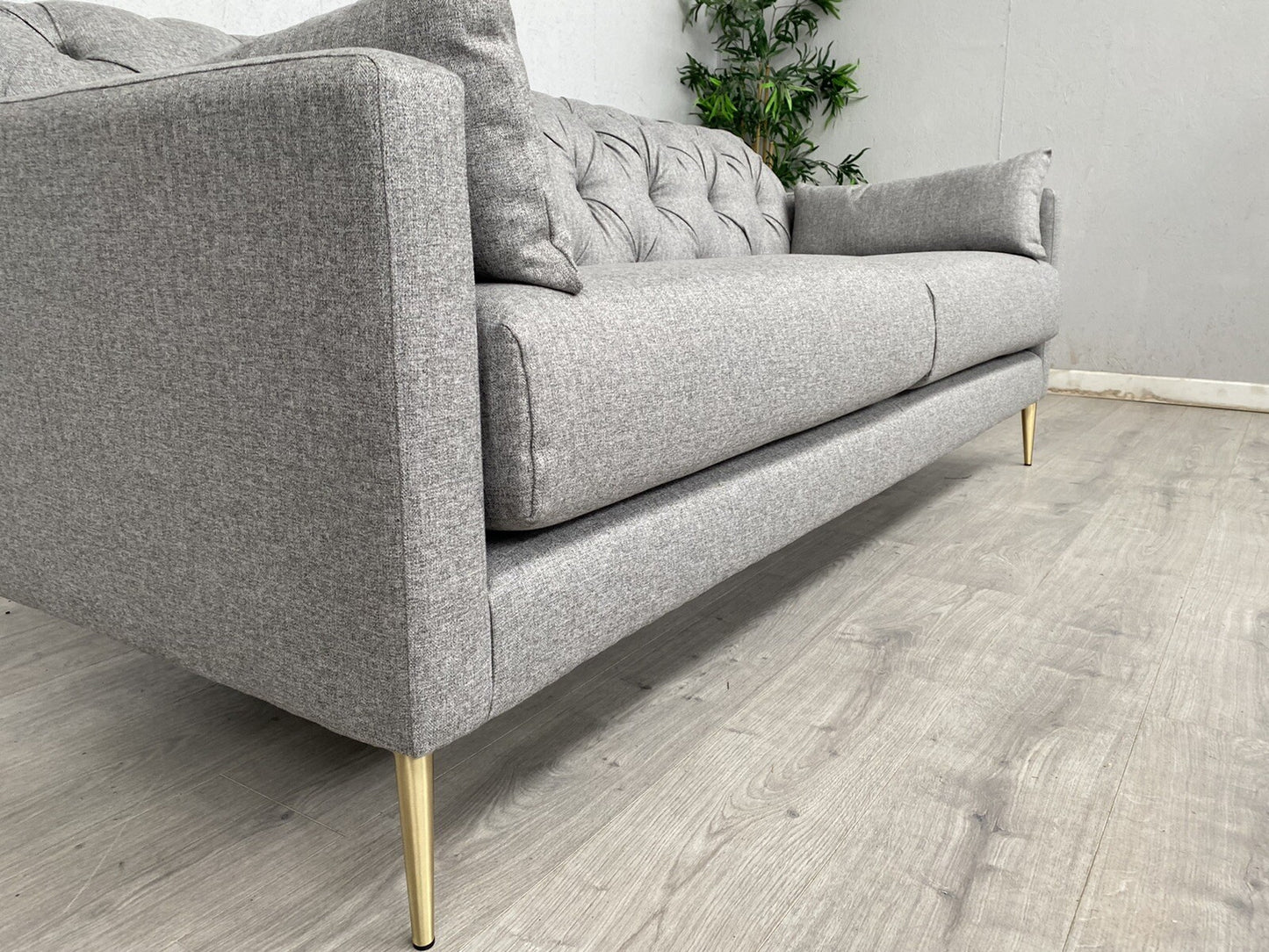 John Lewis - SWOON MENDEL Large 3 Seater Sofa, Cinder Wool Grey - RRP £1,699