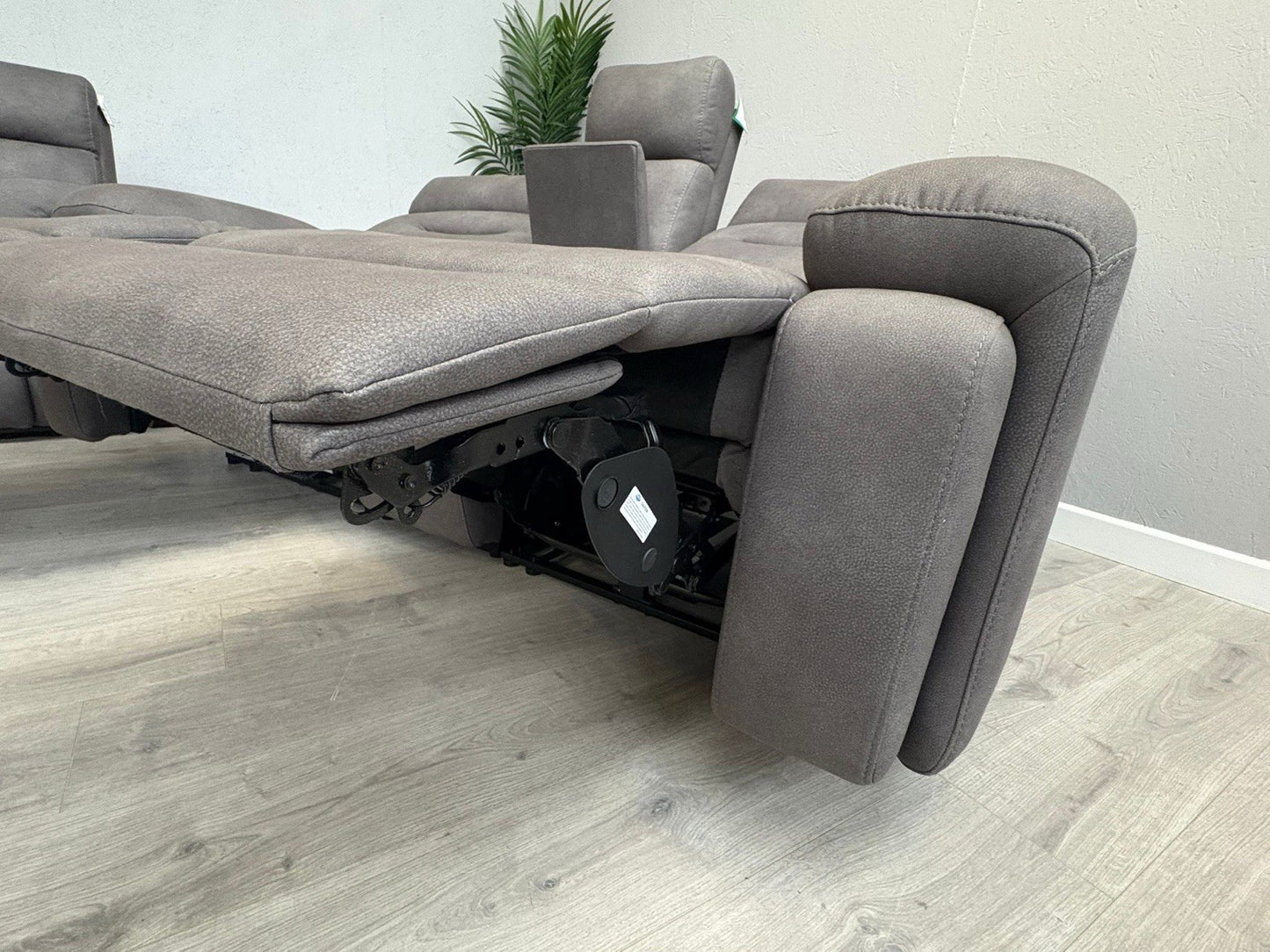Furniture Village CINEMAX 3 + 2 Seater Power Recliner Media Sofa Set + Footstool