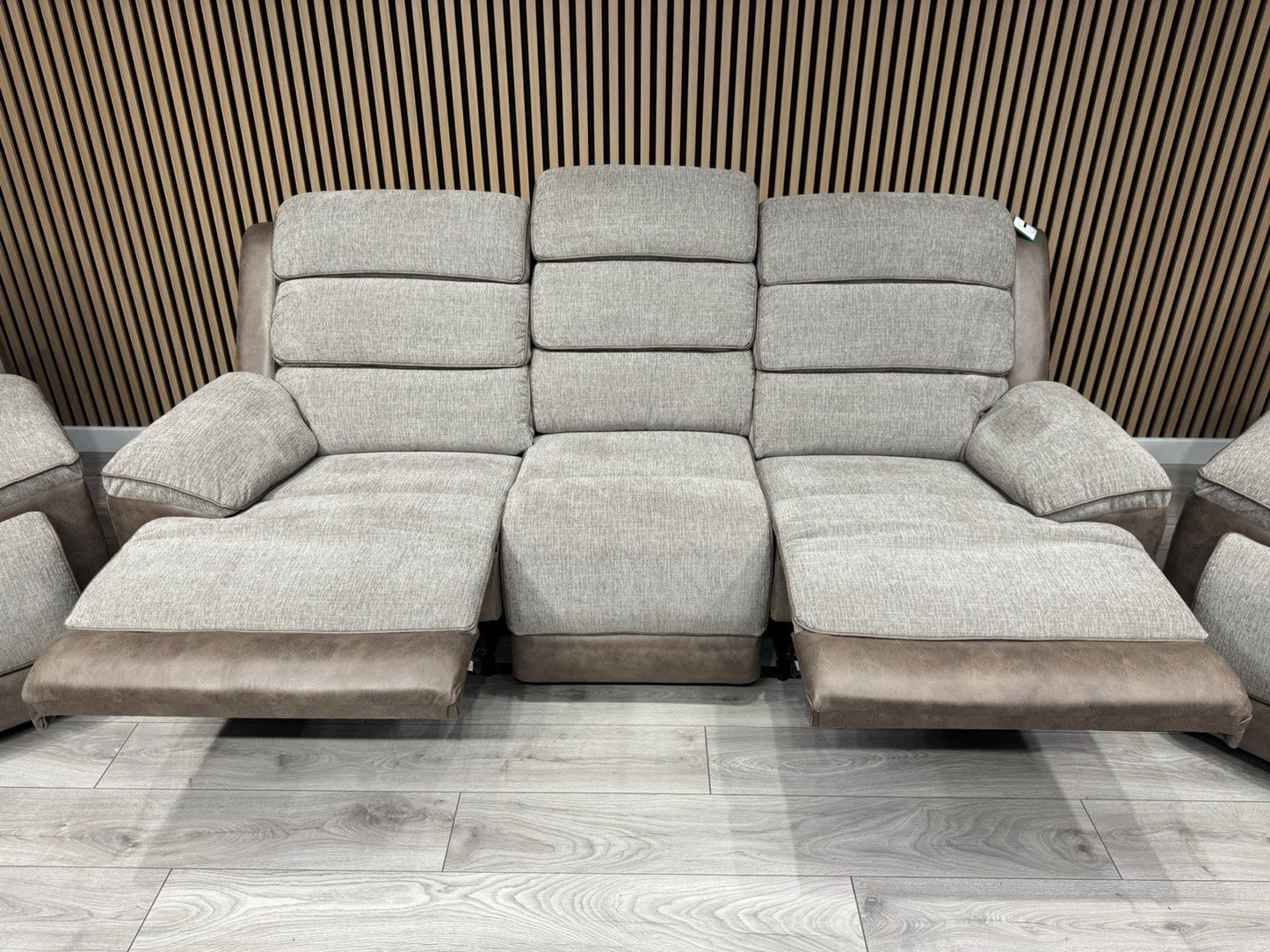 DFS LAKELYN Style Fabric 3 + 2 Seater Sofa + Armchair Set, Manual Recliners