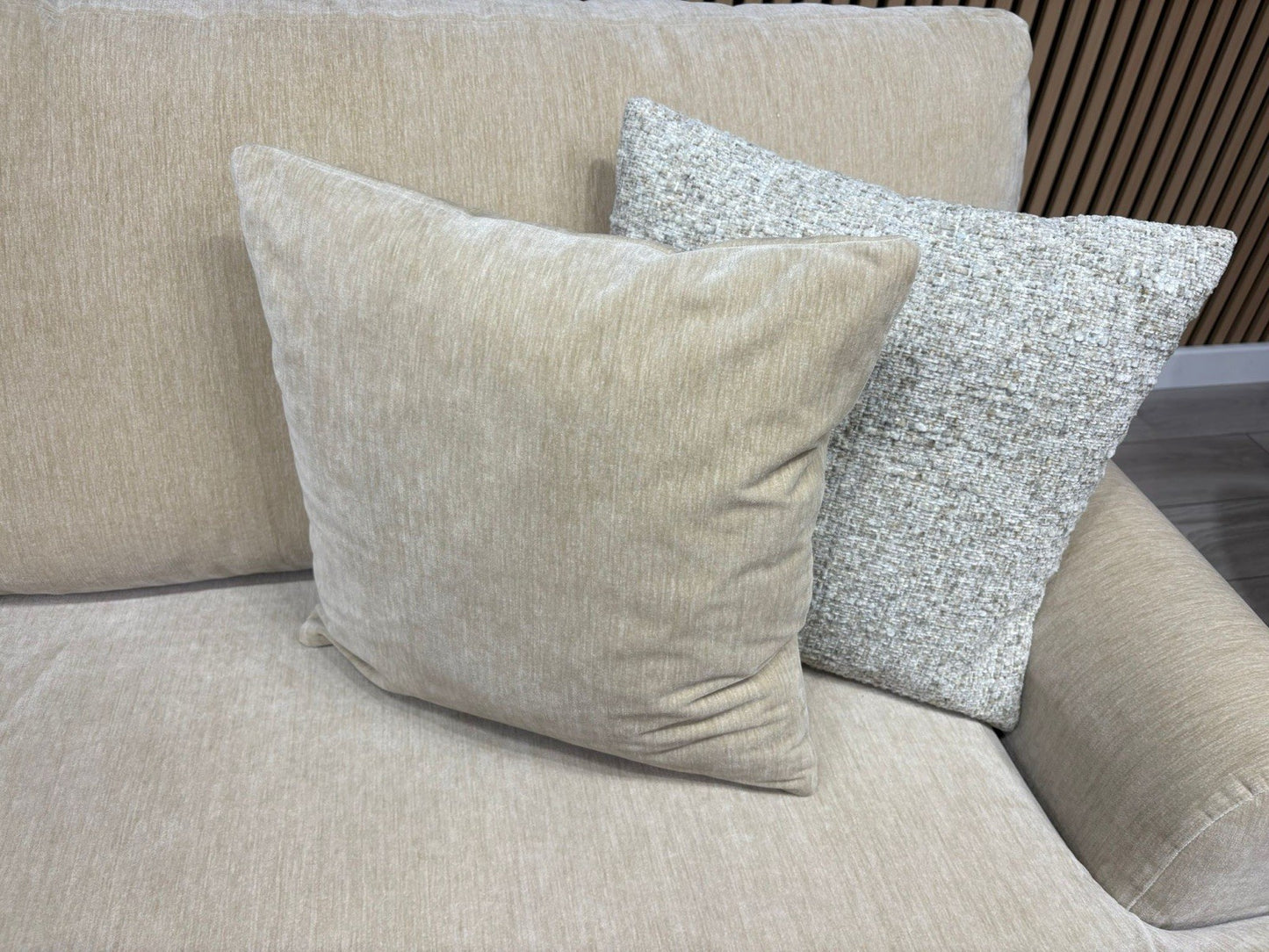 Furniture Village JACKSON Fabric Velvet 4 Seater Sofa + Armchair - RRP £1,840