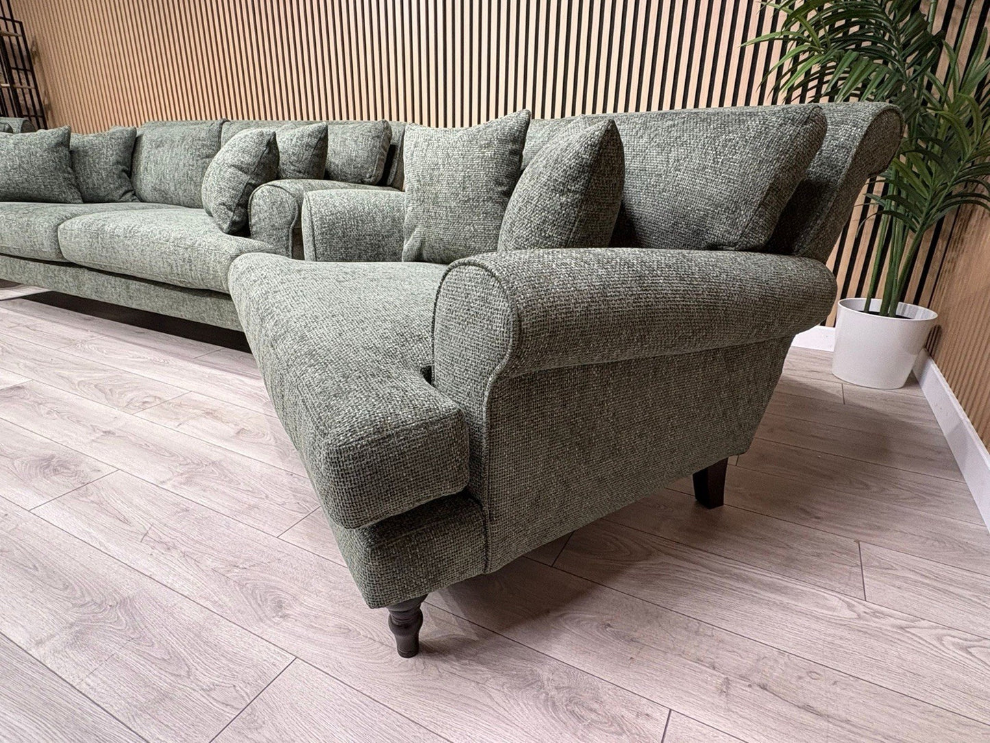 Laura Ashley LYNDEN Style Fabric 3 Seater Sofa + 2 x Armchairs Set - RRP £3695