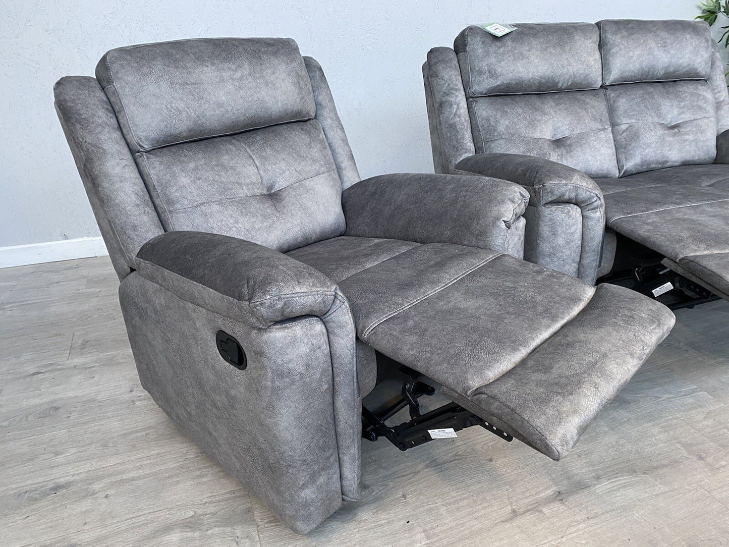 DFS - CASIMIR Style Fabric 2 Seater Sofa + 2 x Armchairs, Recliners - RRP £2,297