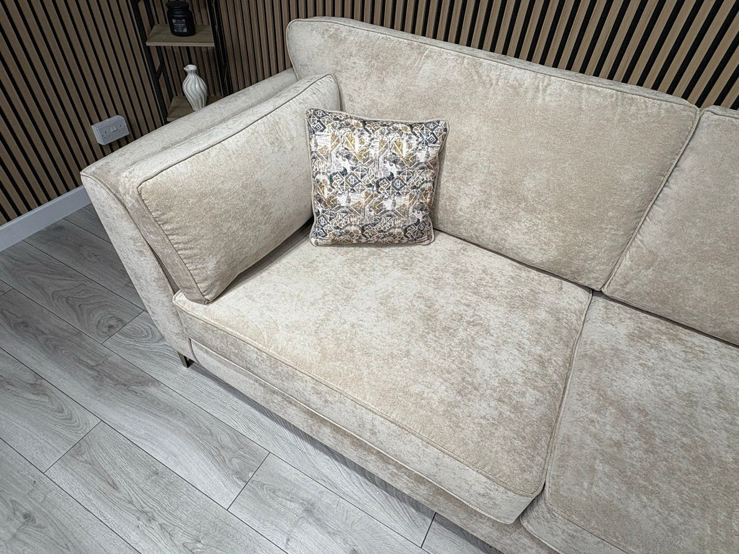 Furniture Village SASHA Fabric 4 Seater Sofa + Large Cuddle Armchair - RRP £3490