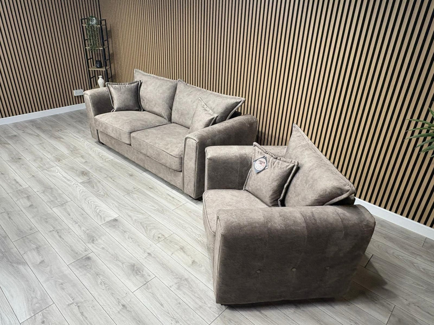 DFS - CHERISHED Style 3 Seater Sofa + Armchair Set, Formal Back - RRP £2,198