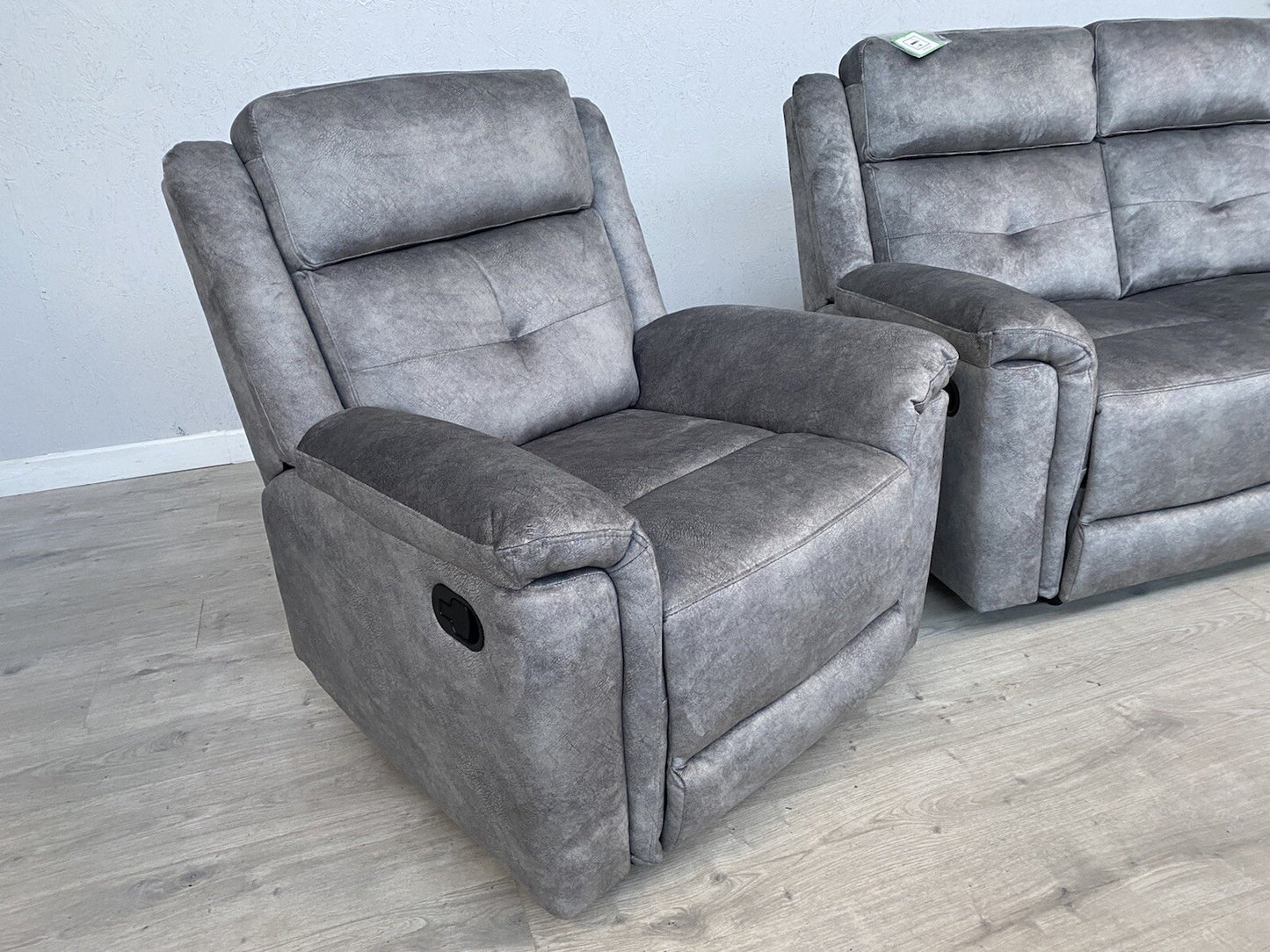 DFS - CASIMIR Style Fabric 2 Seater Sofa + 2 x Armchairs, Recliners - RRP £2,297