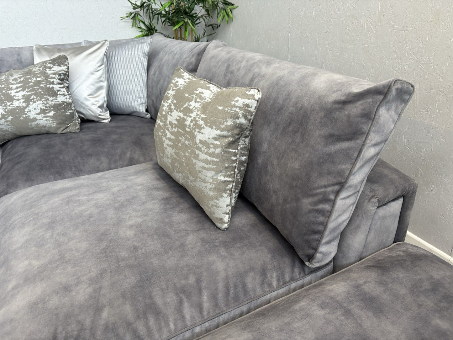 Sofology - EMPEROR Fabric Large 3 Corner 1.5 Open End Chaise Sofa - RRP £5,399