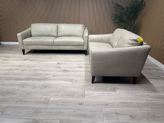 John Lewis BAILEY Style 3 Seater + 2 Seater Leather Sofa Set RRP £3978