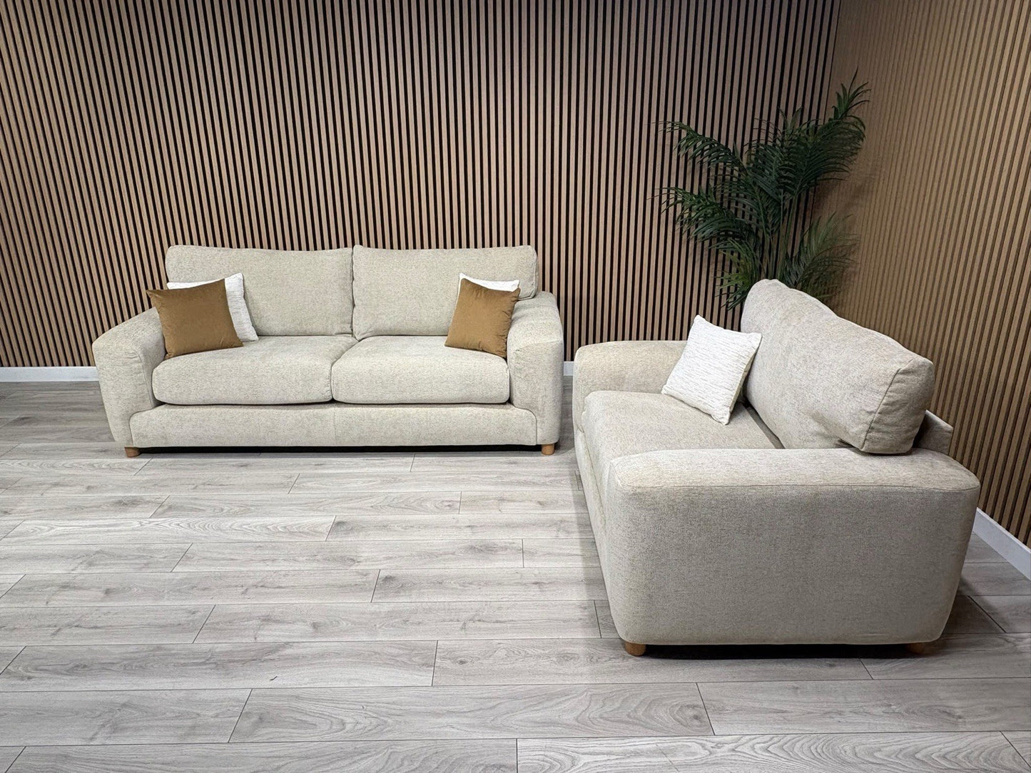 DFS Sample Enzo Fabric 3 Seater Sofa + Love Chair Set RRP £2599