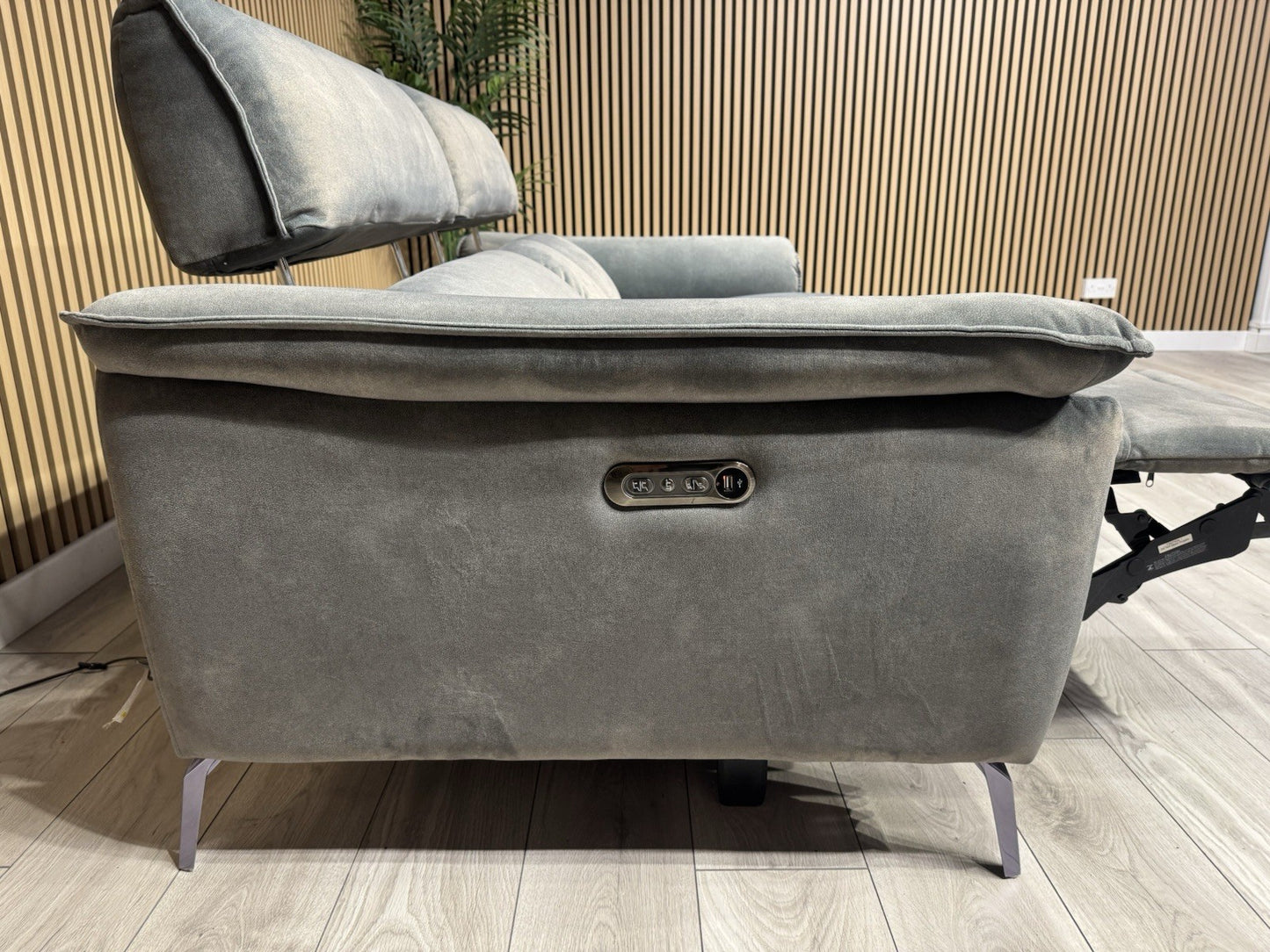Furniture Village JUDE Fabric 3 Seater Power Recliner Sofa, Fern - RRP £2,195