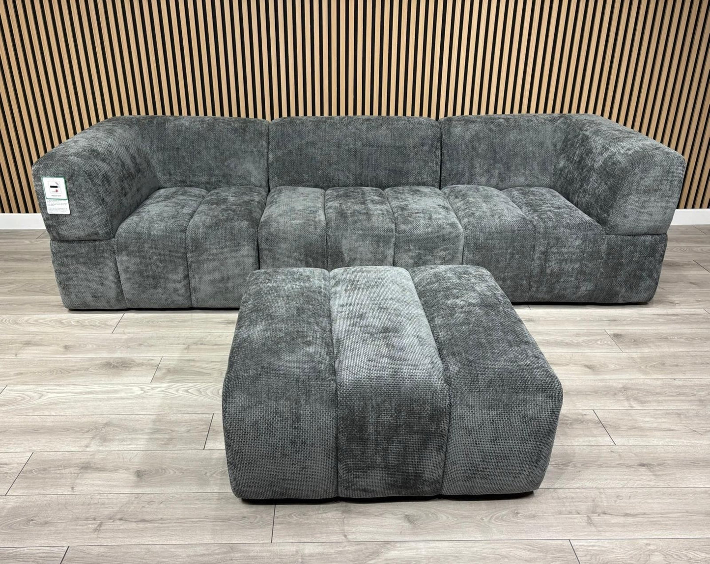 Taskers KIRWIN Large Fabric 3 Seater Sofa + Footstool - RRP £2,999