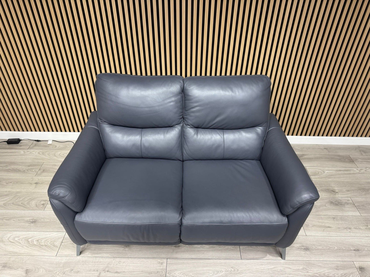 Furniture Village DAYTONA Leather 2 Seater Sofa, Lavender Grey - RRP £1,495