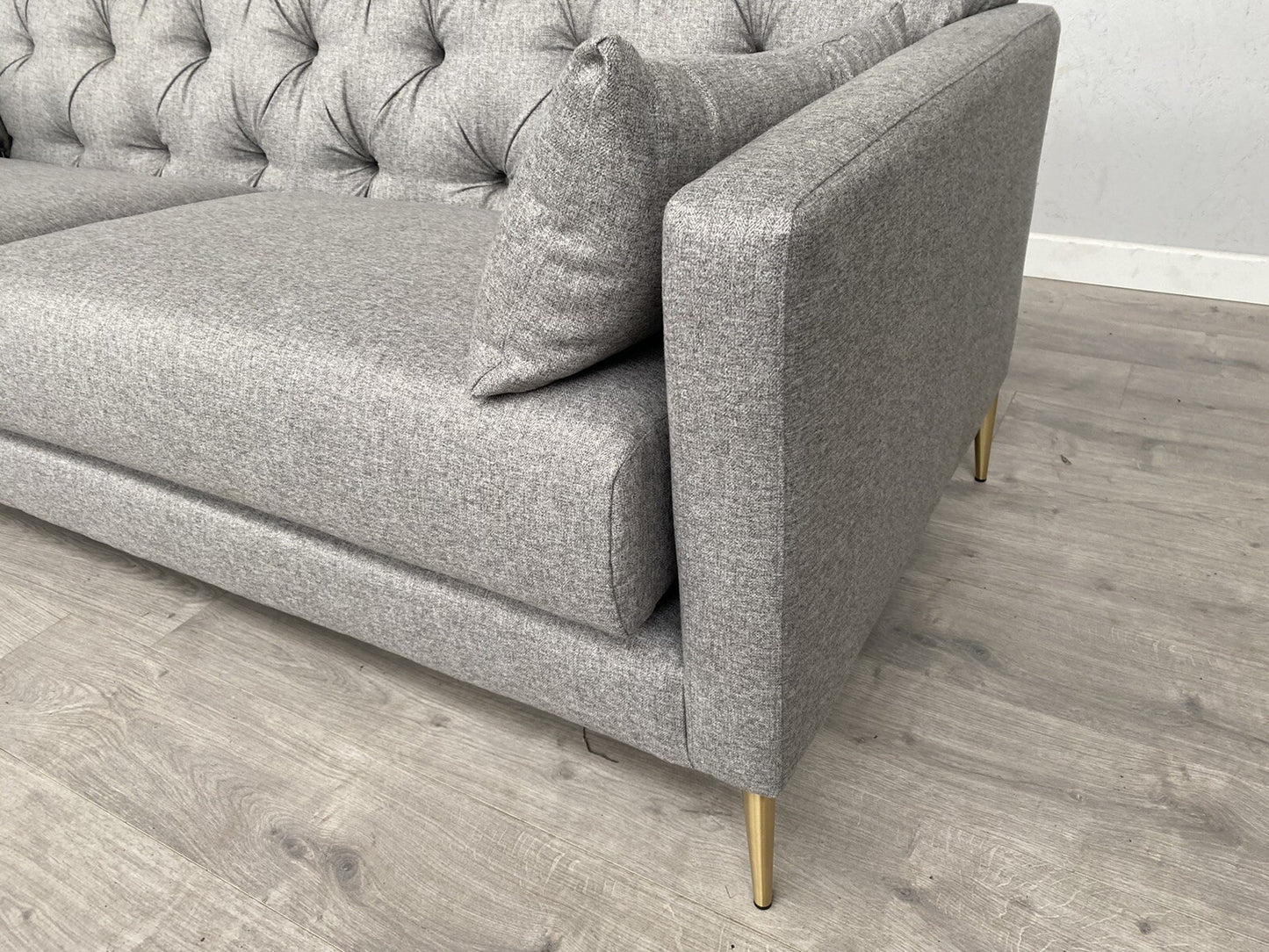 John Lewis - SWOON MENDEL Large 3 Seater Sofa, Cinder Wool Grey - RRP £1,699