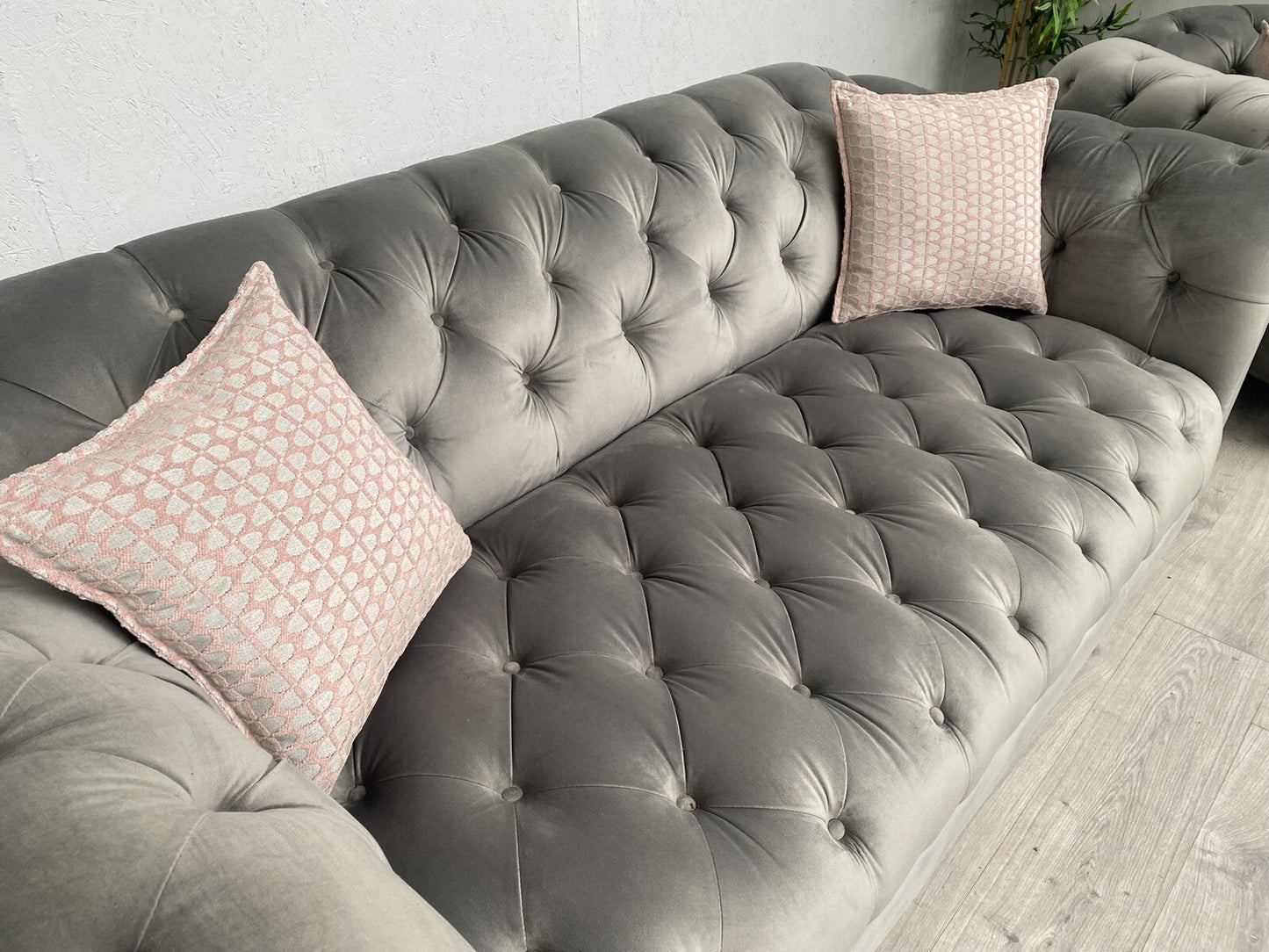 Alexander James Luisa Chesterfield 3 Seater Sofa + Armchair Set - RRP £3,930