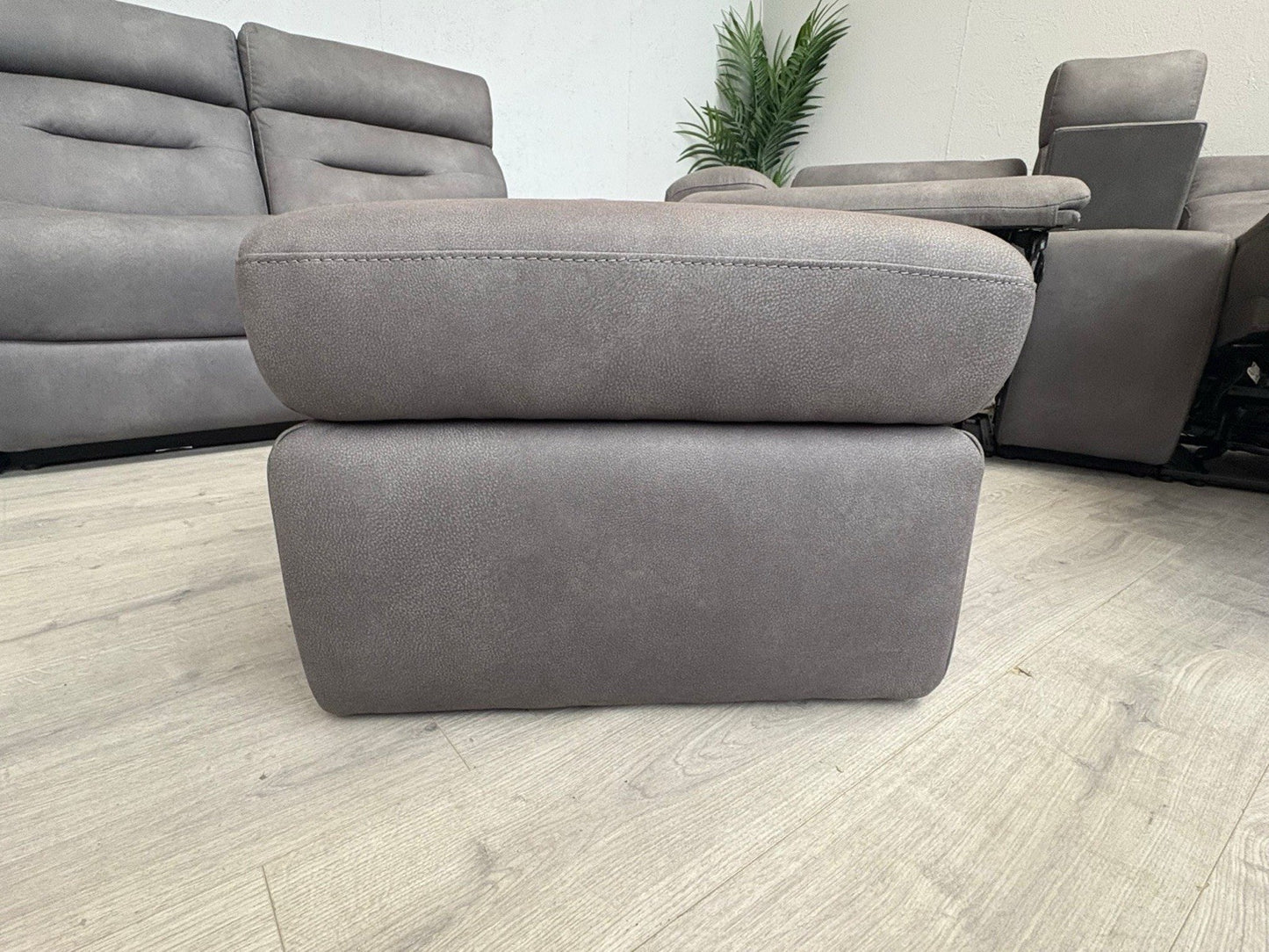 Furniture Village CINEMAX 3 + 2 Seater Power Recliner Media Sofa Set + Footstool