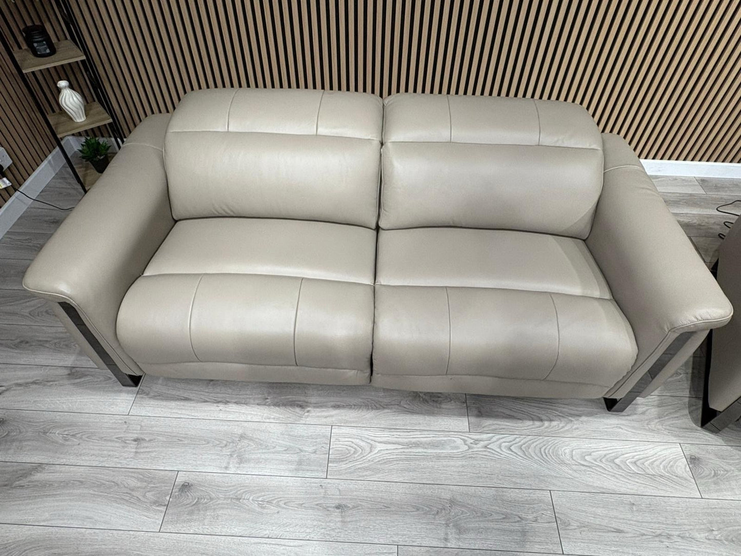 Furniture Village GISELLA Style Leather 3 + 2 Seater Power Recliner Sofa Set
