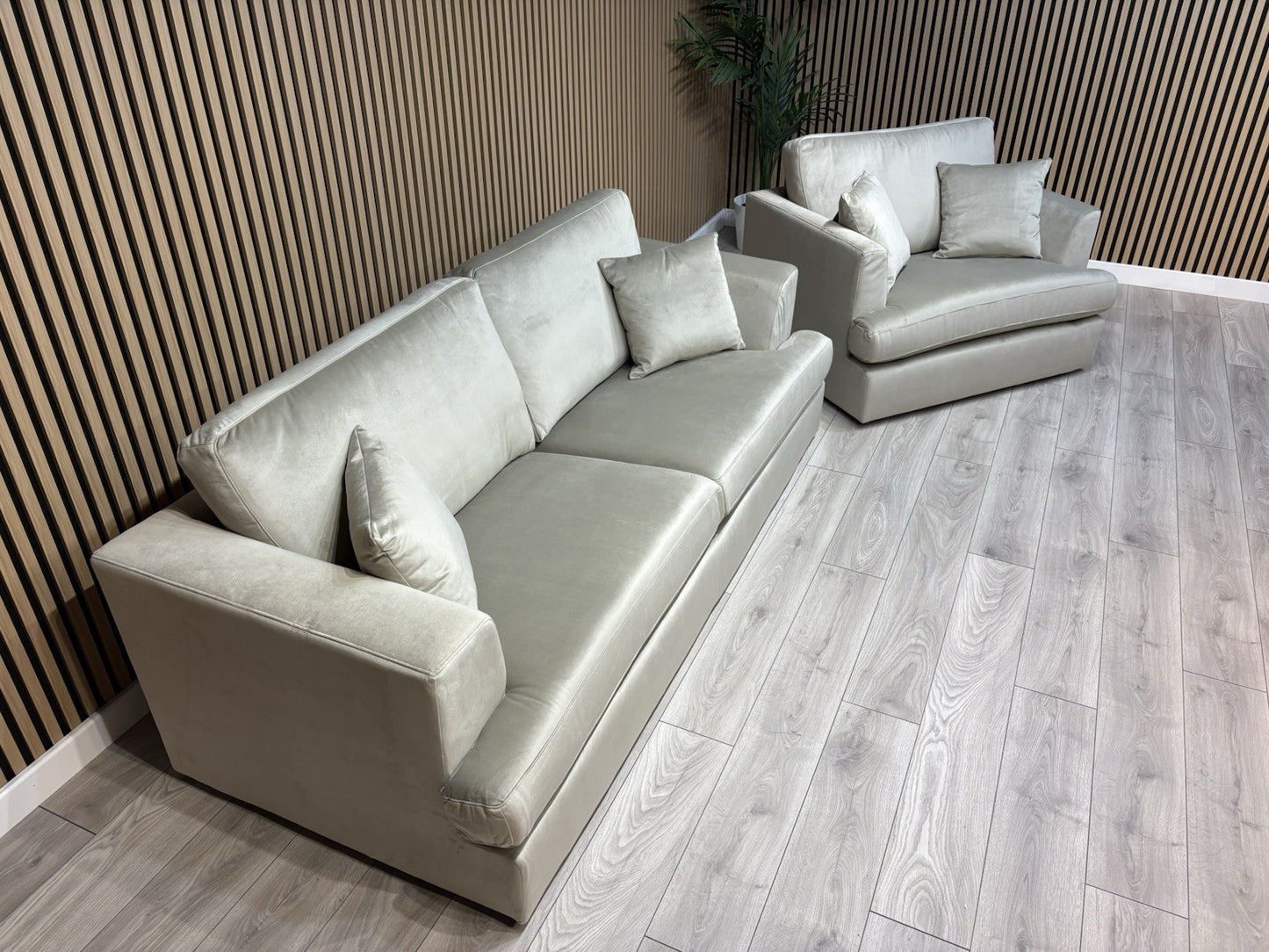 NEXT - STRATUS Fabric 3 Seater Sofa + Loveseat Armchair - RRP £2,998