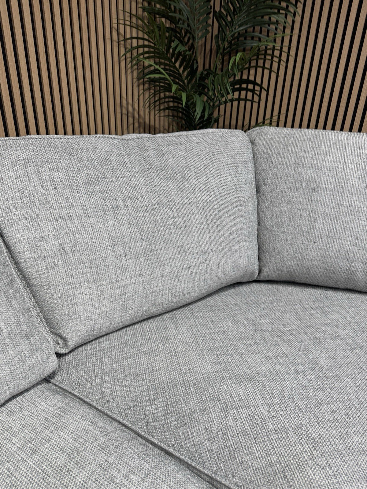 Furniture Village ELORA Fabric RHF Corner Sofa + Large Footstool - RRP £3,490