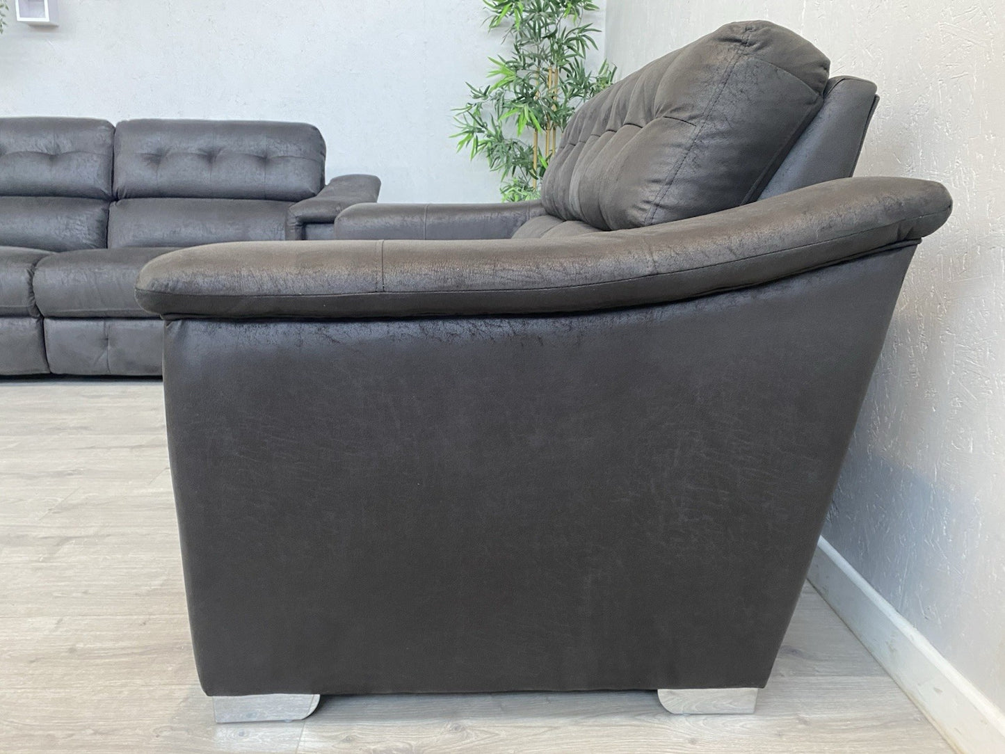 DFS - La-Z-Boy NEW HOLLYWOOD Fabric 3 + 2 Seater Sofas + Cuddler Armchair, Power