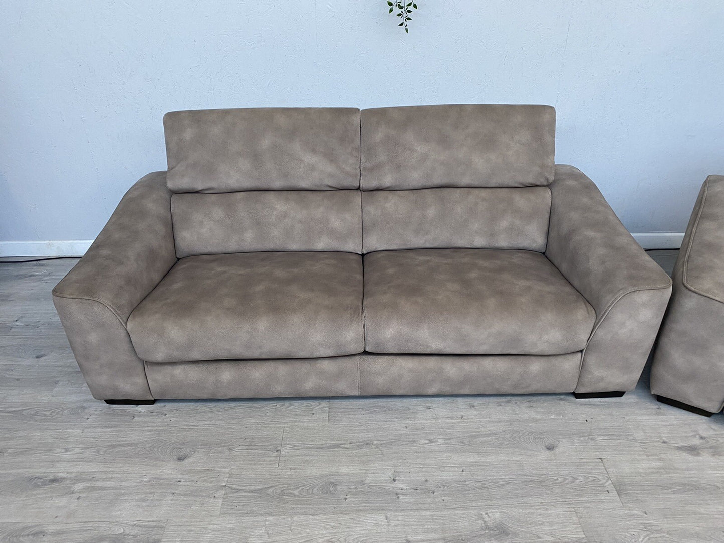 Furniture Village ELIXIR Fabric 3 Seater Sofa Bed + 2 Seater Power Recliner Sofa