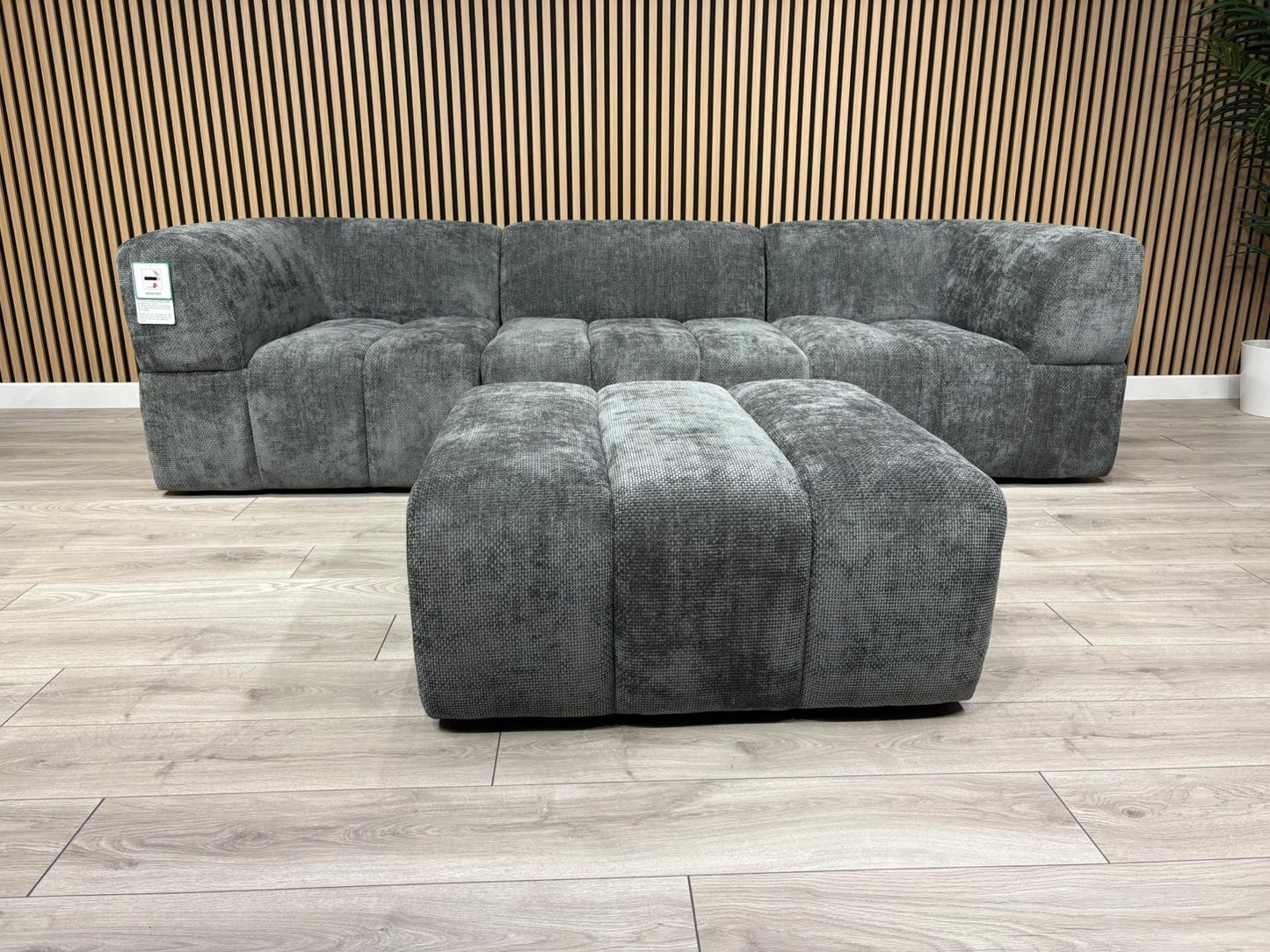Taskers KIRWIN Large Fabric 3 Seater Sofa + Footstool - RRP £2,999