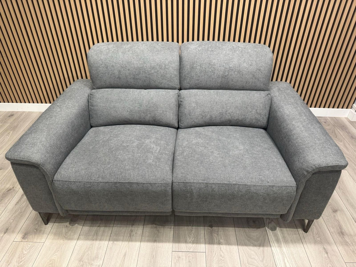 DFS Sample - SAN MATEO Style Fabric 3 + 2 Seater Power Sofa Set - RRP £3,098