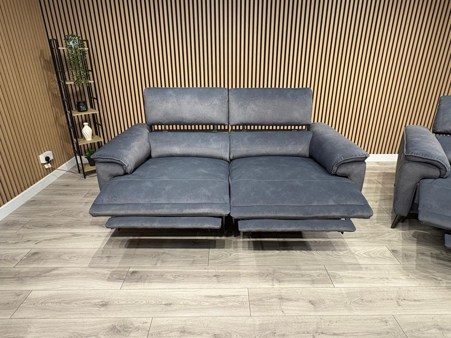 Furniture Village MOET Style Fabric 3 + 2 Seater Power Sofa Set - RRP £3,890