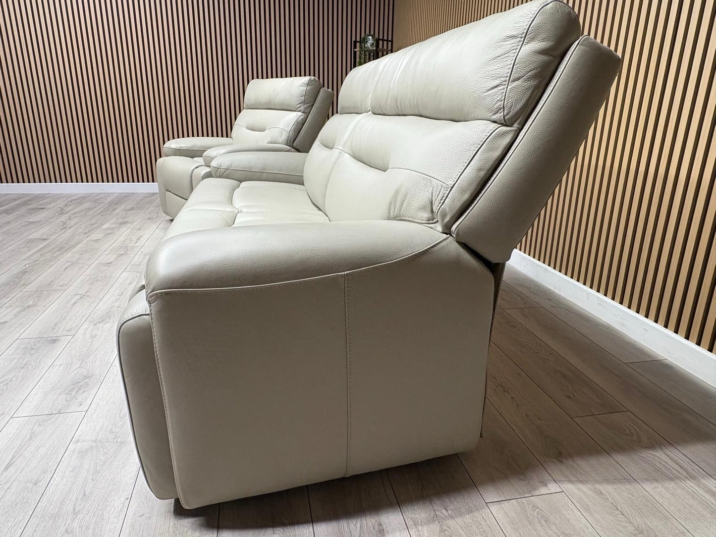 Furniture Village CINEMAX Leather 3 Seater Sofa + Armchair - RRP £2,890