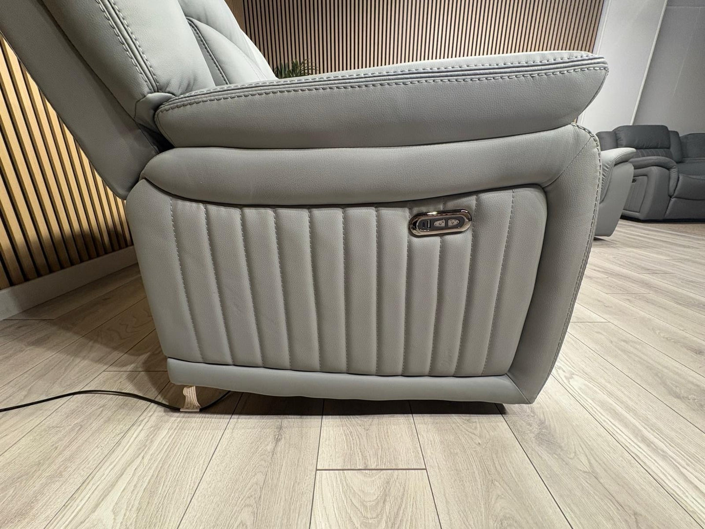 DOMINO Leather Modular Corner Sofa Set, Power Recliners - RRP £2,995