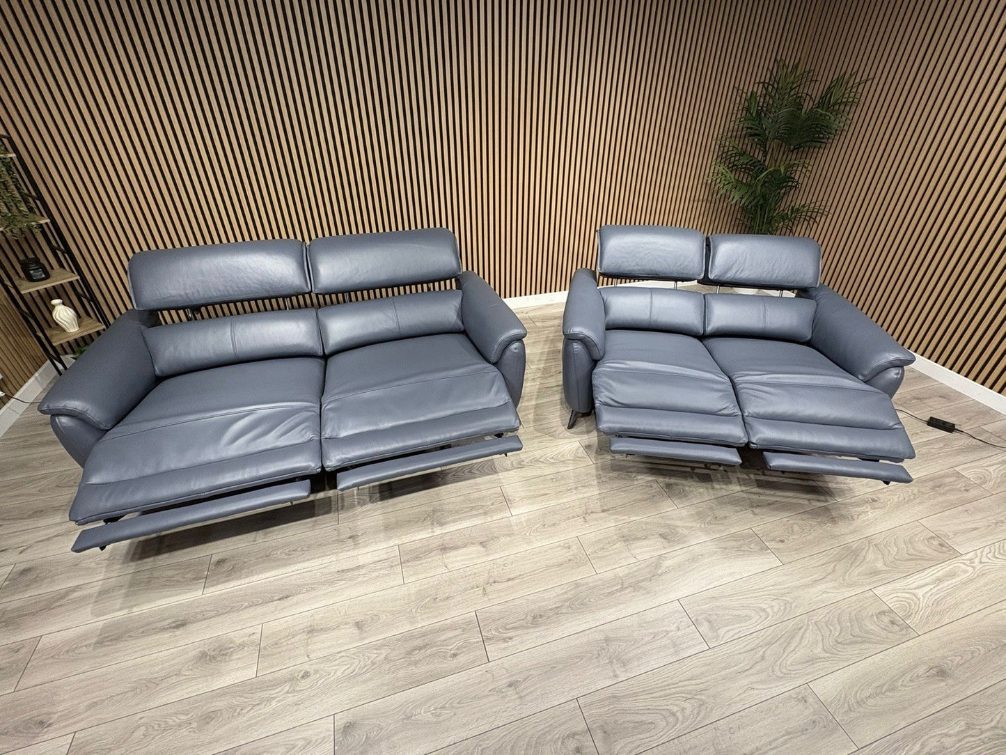 Furniture Village JUDE Style Leather 3 + 2 Seater Power Sofa Set - RRP £4,690