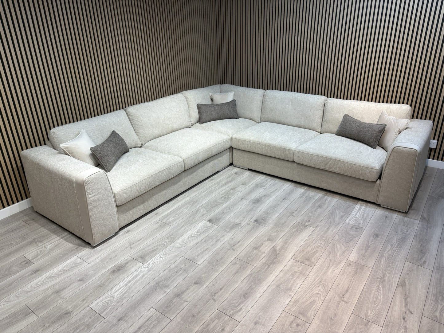 NAPLES Fabric Large Corner Sofa ( 3 Corner 3 ) - RRP £2,495