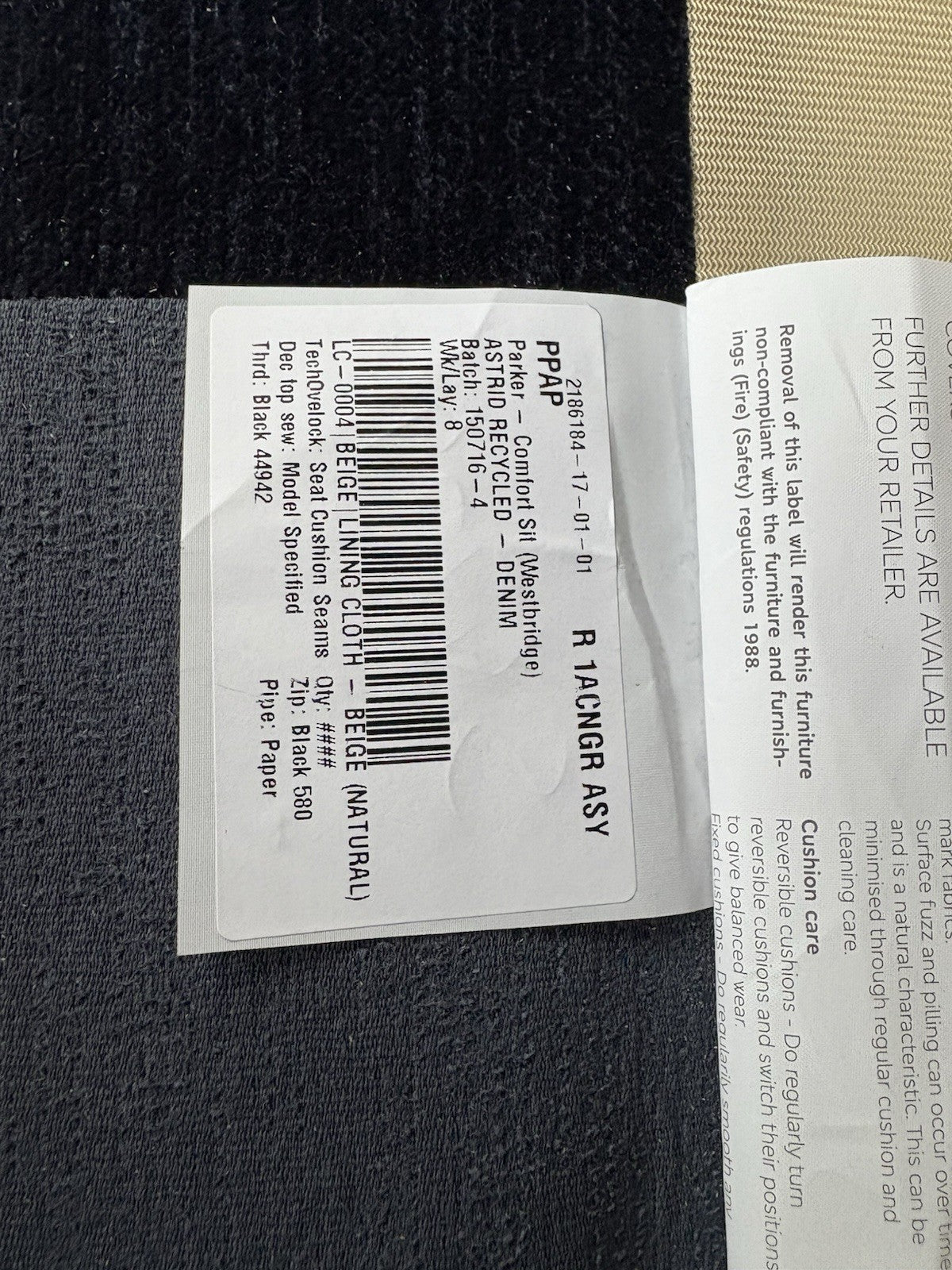 Westbridge PARKER / Sofology CAVALLI Style Fabric Open End Corner Sofa RRP £5999