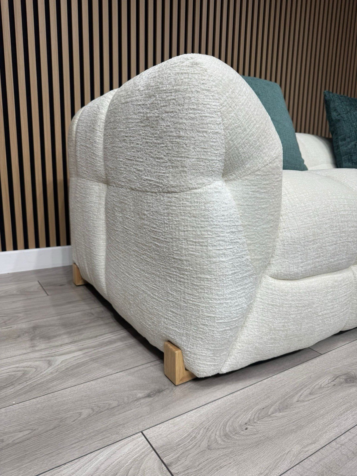 GENOA Large Fabric RHF Open End Chaise Corner Sofa - RRP £2,499