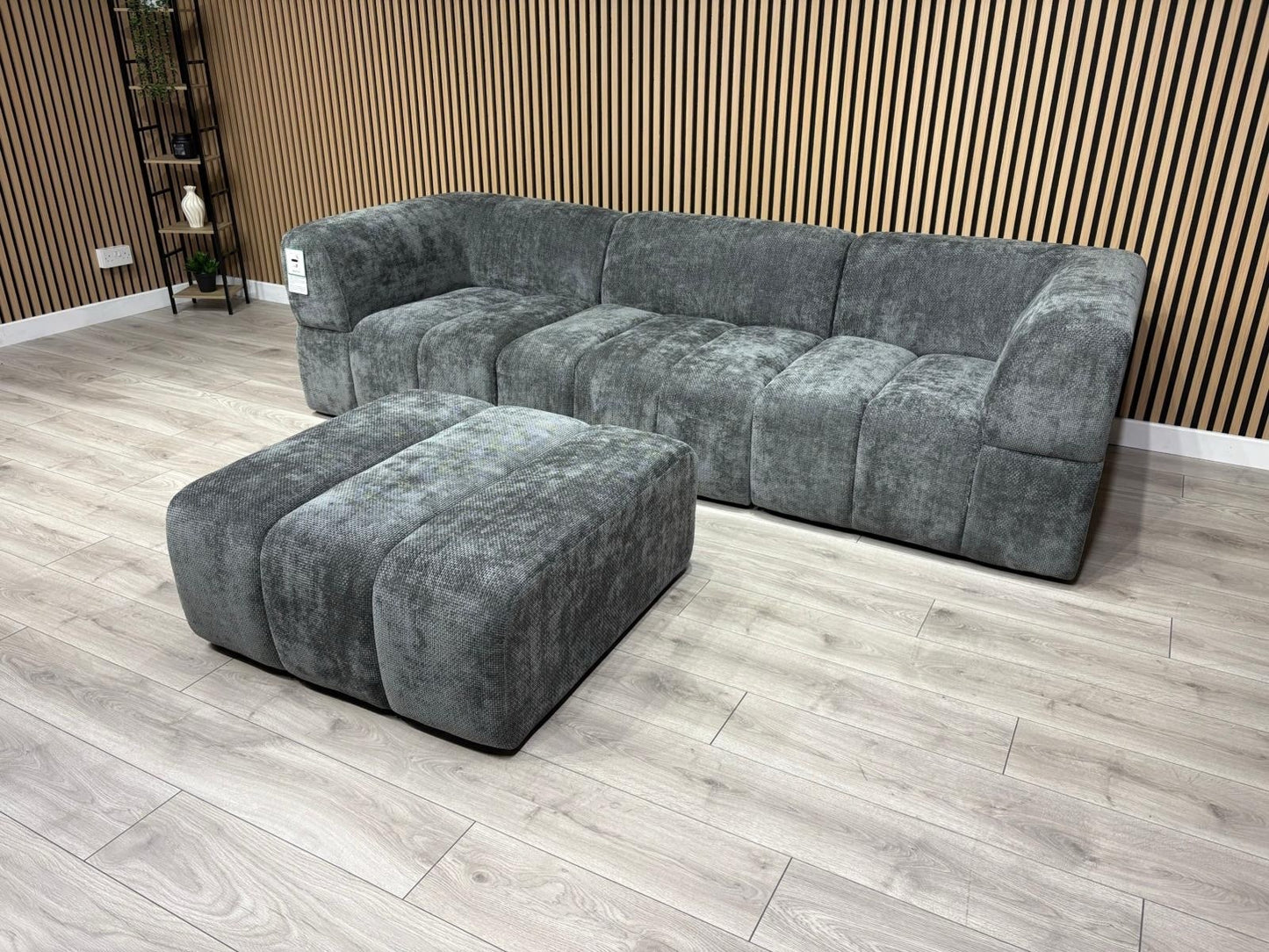 Taskers KIRWIN Large Fabric 3 Seater Sofa + Footstool - RRP £2,999