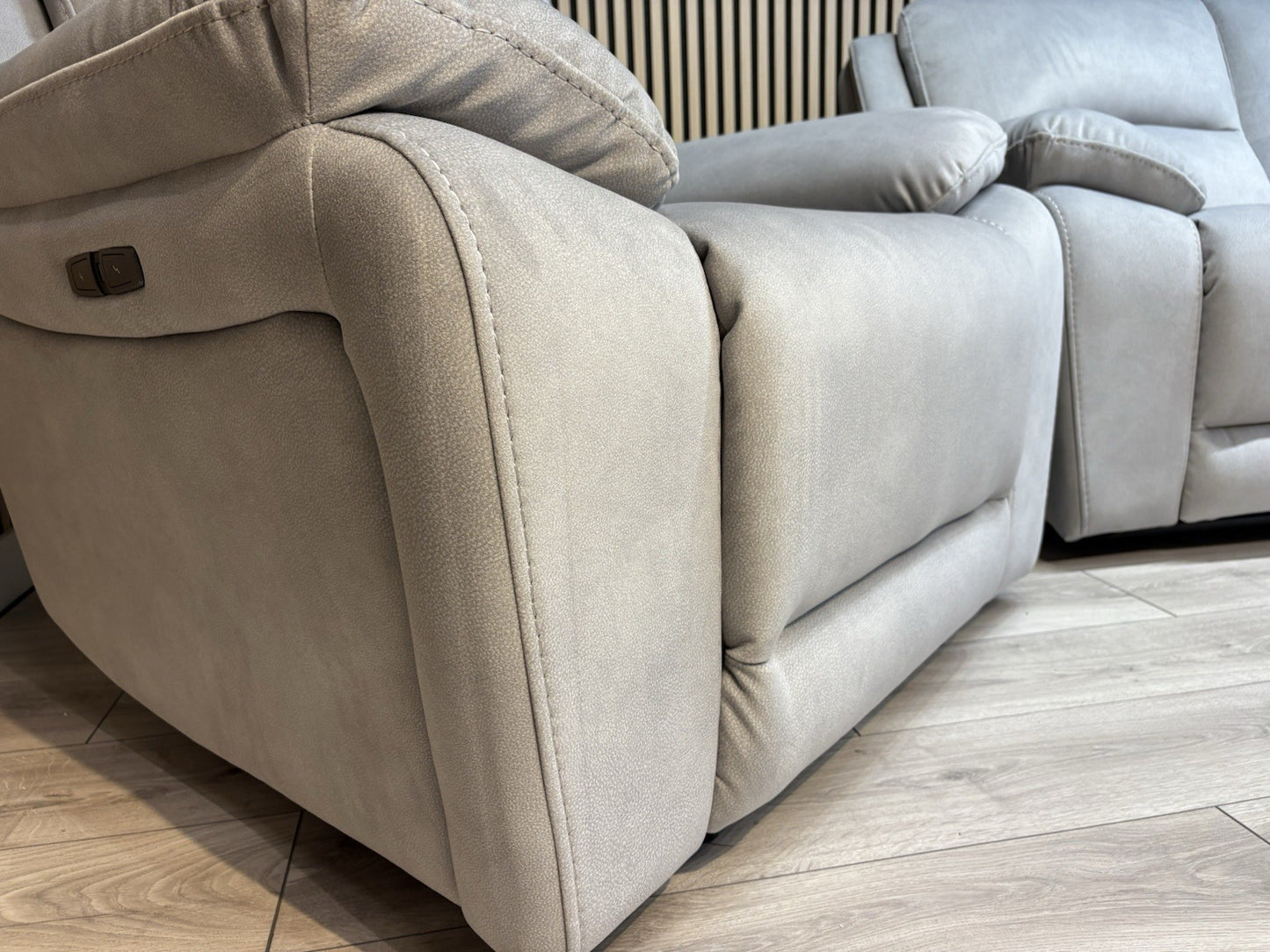 ScS SPENCER Fabric 3 + 2 Seater Sofas + Armchair, Power Recliners - RRP £3,897