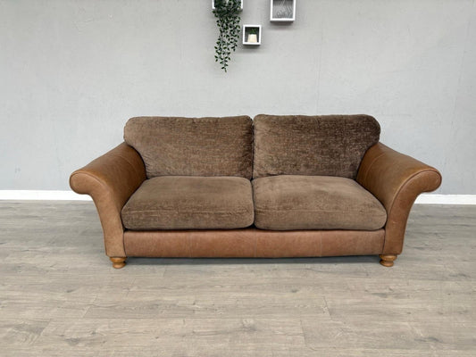 Alexander & James 3 Seater Fabric/Leather Sofa RRP: £2000