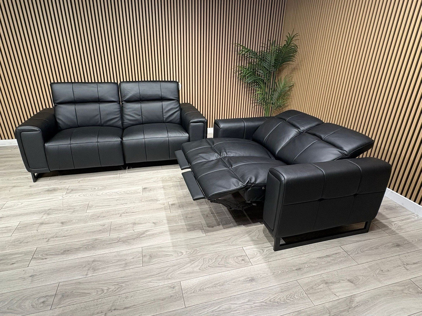 MARELLA 3 Seater + 2 Seater Power Recliner Leather Sofa Set RRP £4399