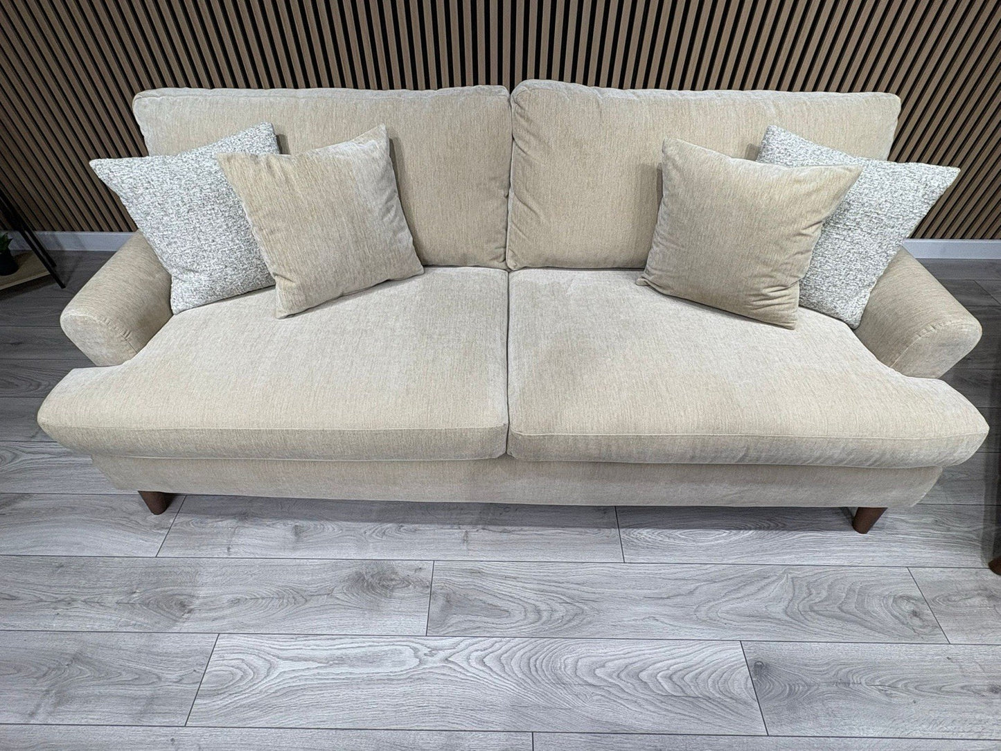 Furniture Village JACKSON Fabric Velvet 4 Seater Sofa + Armchair - RRP £1,840