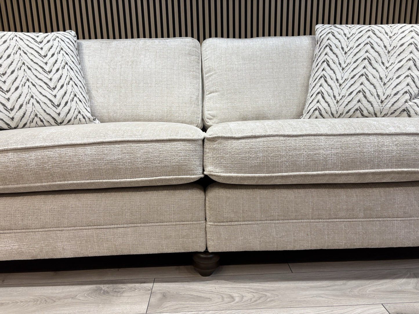 NEW BLENHEIM Fabric 4 Seater Sofa + Loveseat Armchair - RRP £4,540