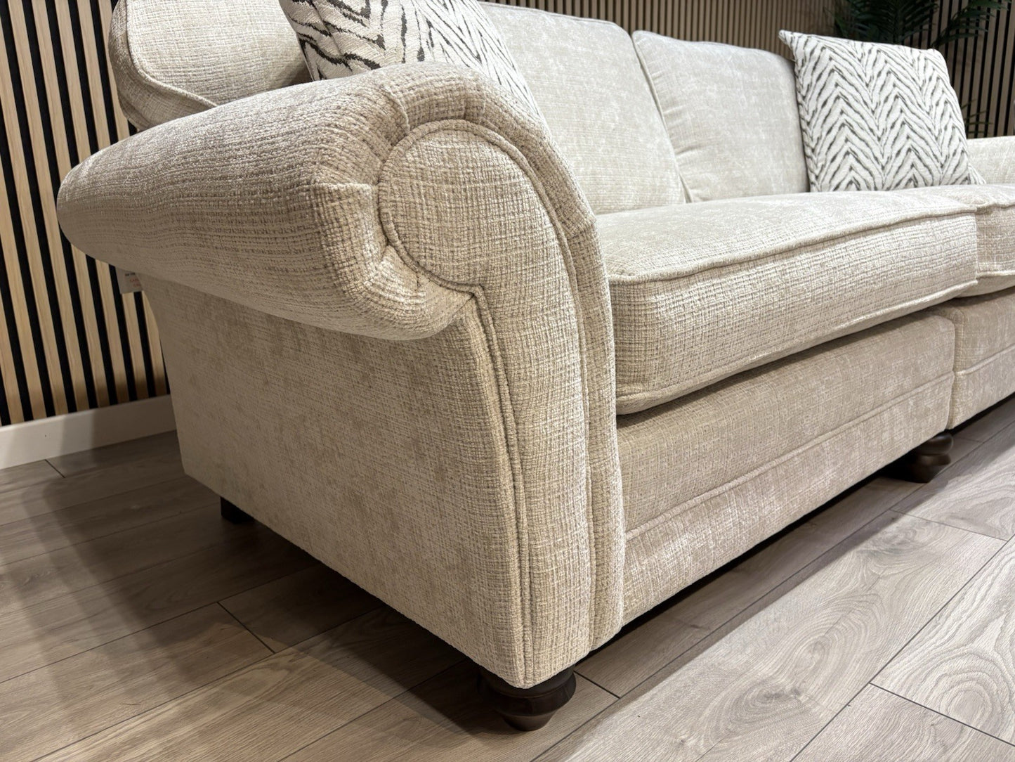 NEW BLENHEIM Fabric 4 Seater Sofa + Loveseat Armchair - RRP £4,540