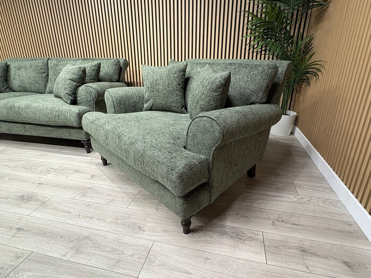 Laura Ashley LYNDEN Style Fabric 3 Seater Sofa + 2 x Armchairs Set - RRP £3695