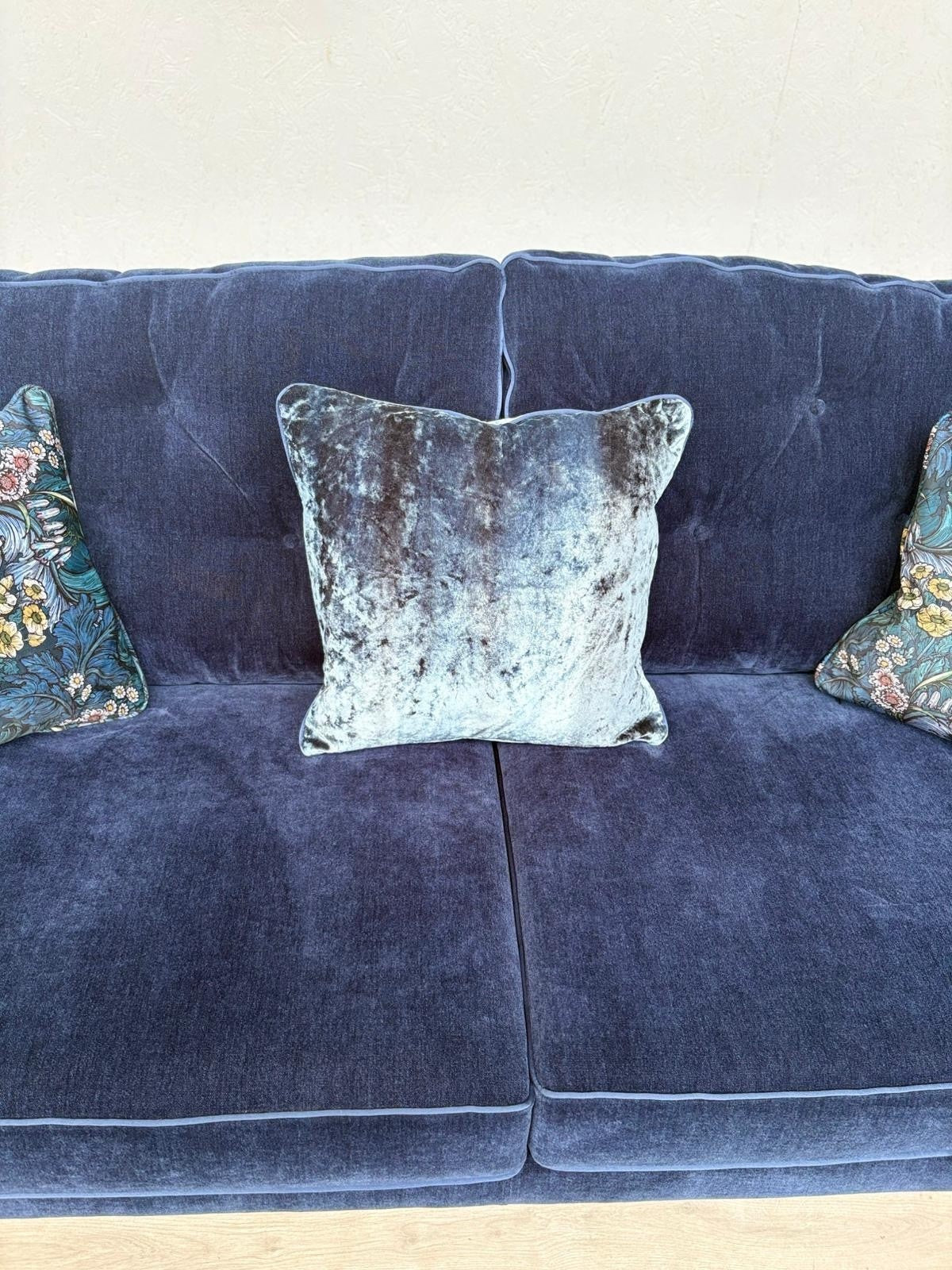 John Lewis Westbridge Large Fabric 3 Seater Sofa, Dark Blue- RRP £2,995