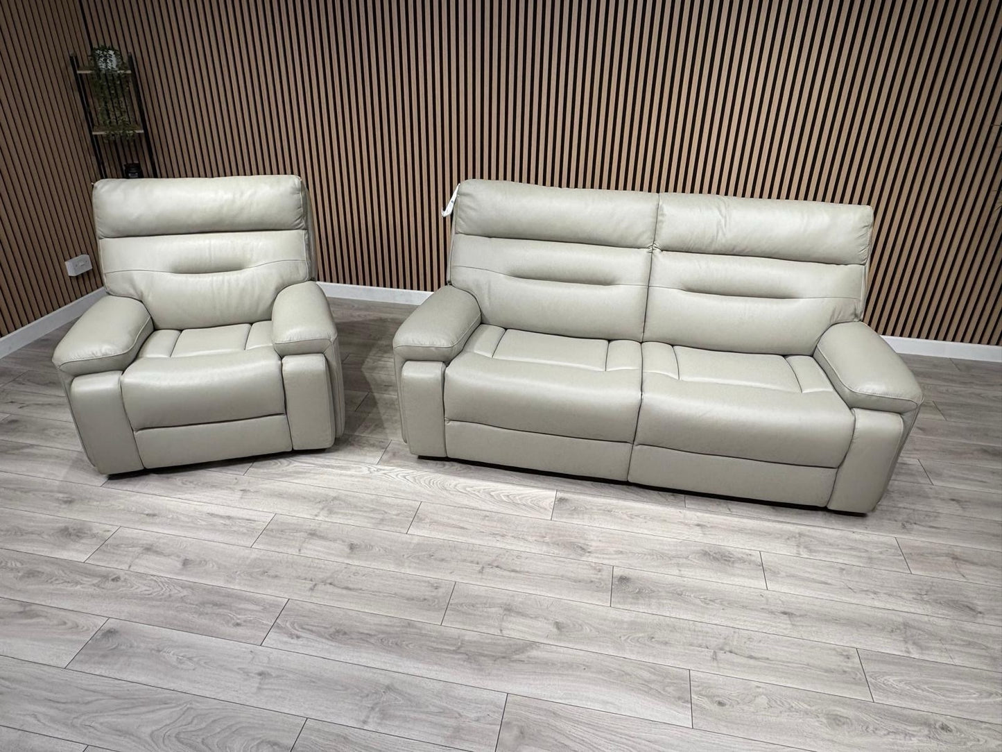 Furniture Village CINEMAX Leather 3 Seater Sofa + Armchair - RRP £2,890