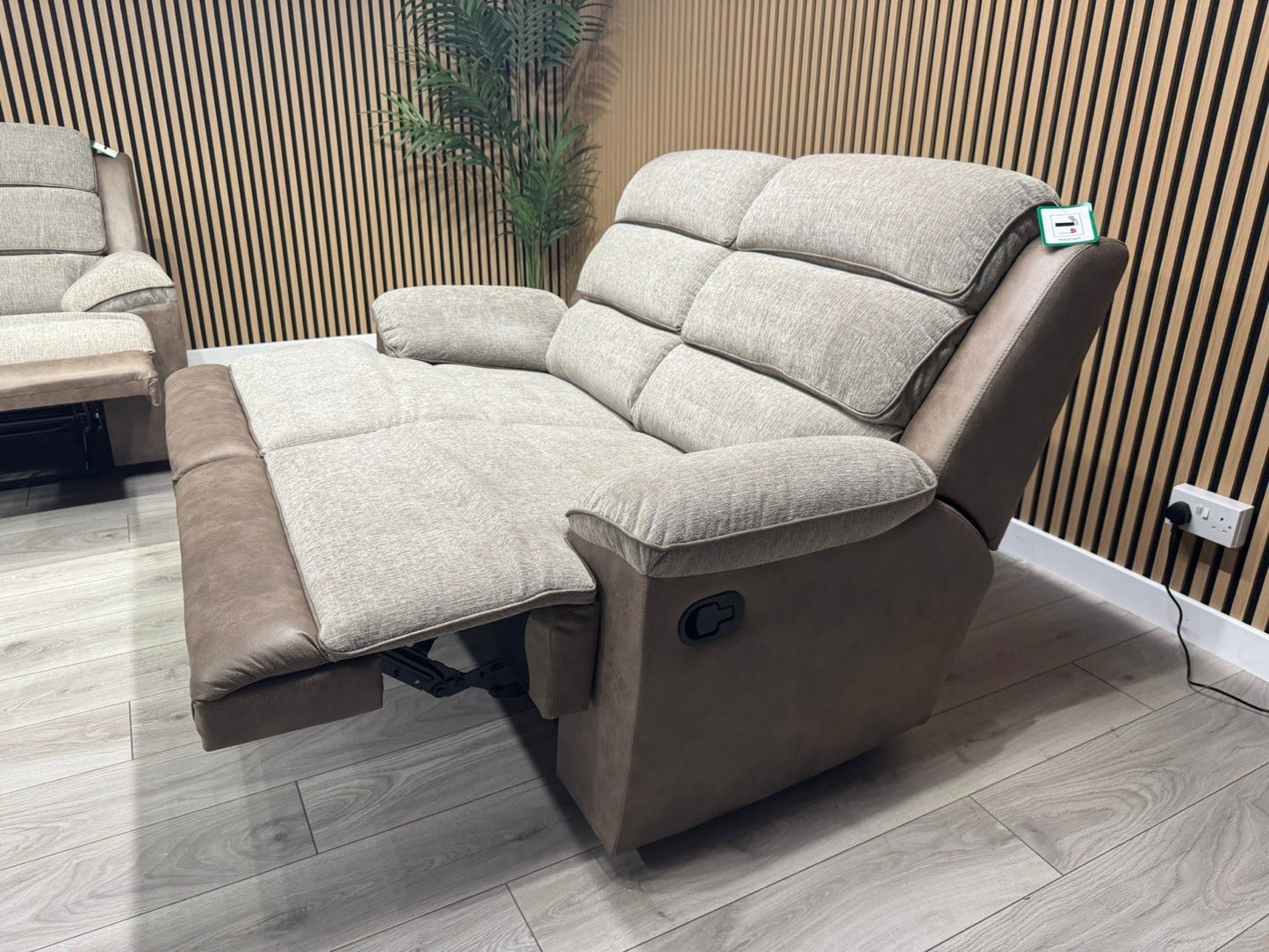 DFS LAKELYN Style Fabric 3 + 2 Seater Sofa Set, Manual Recliners - RRP £2,978