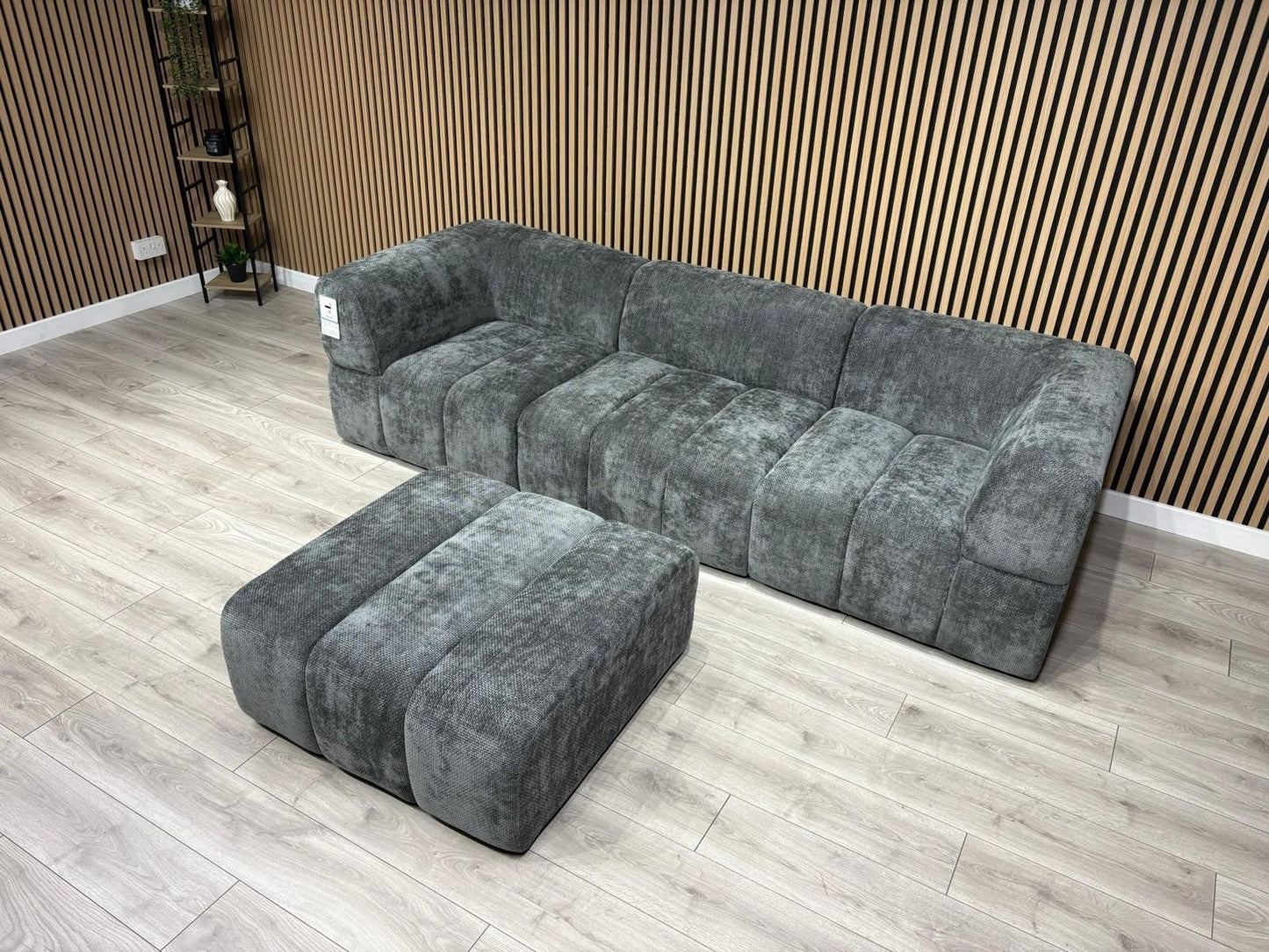 Taskers KIRWIN Large Fabric 3 Seater Sofa + Footstool - RRP £2,999