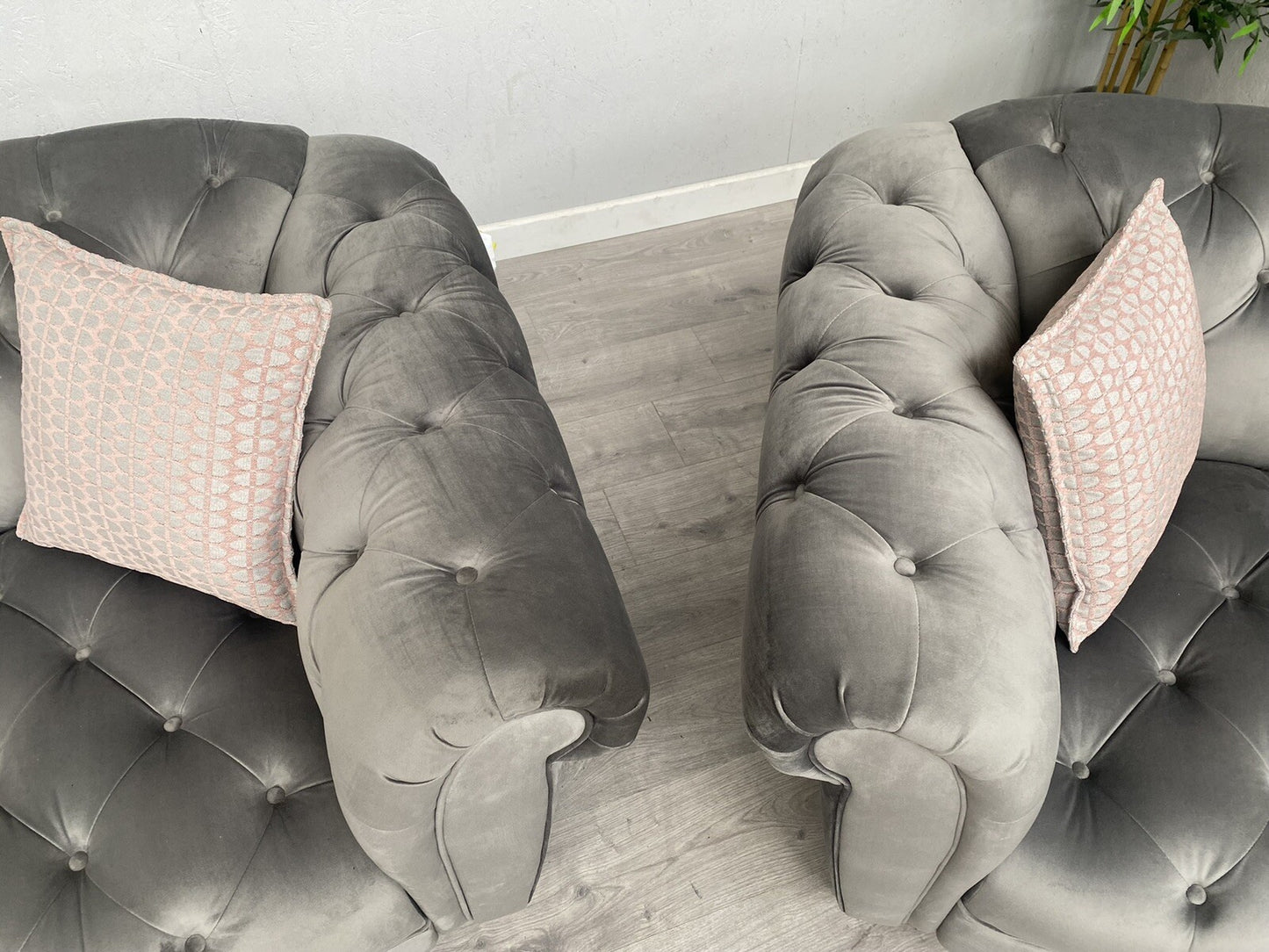 Alexander James Luisa Chesterfield 3 Seater Sofa + Armchair Set - RRP £3,930