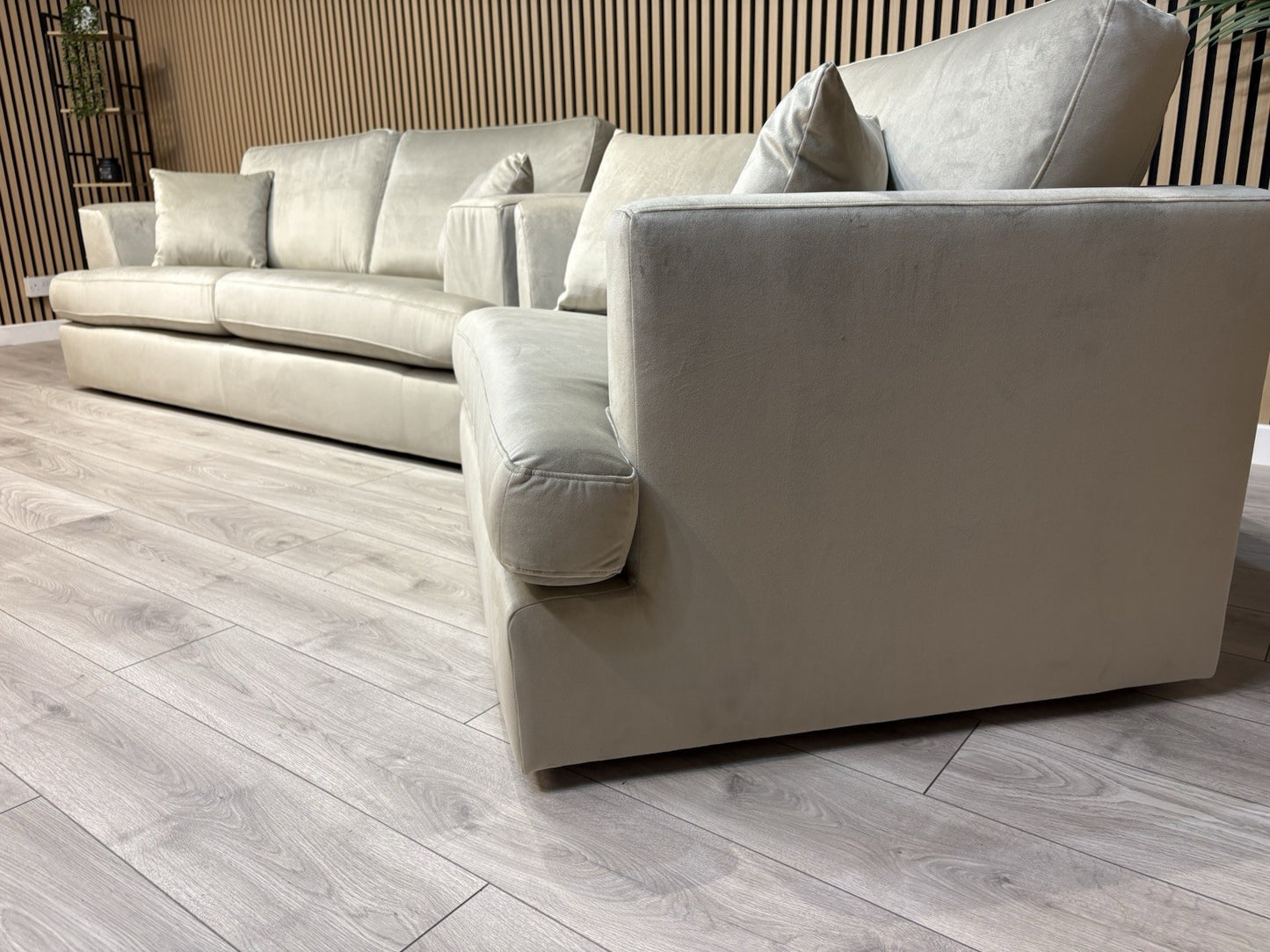 NEXT - STRATUS Fabric 3 Seater Sofa + Loveseat Armchair - RRP £2,998