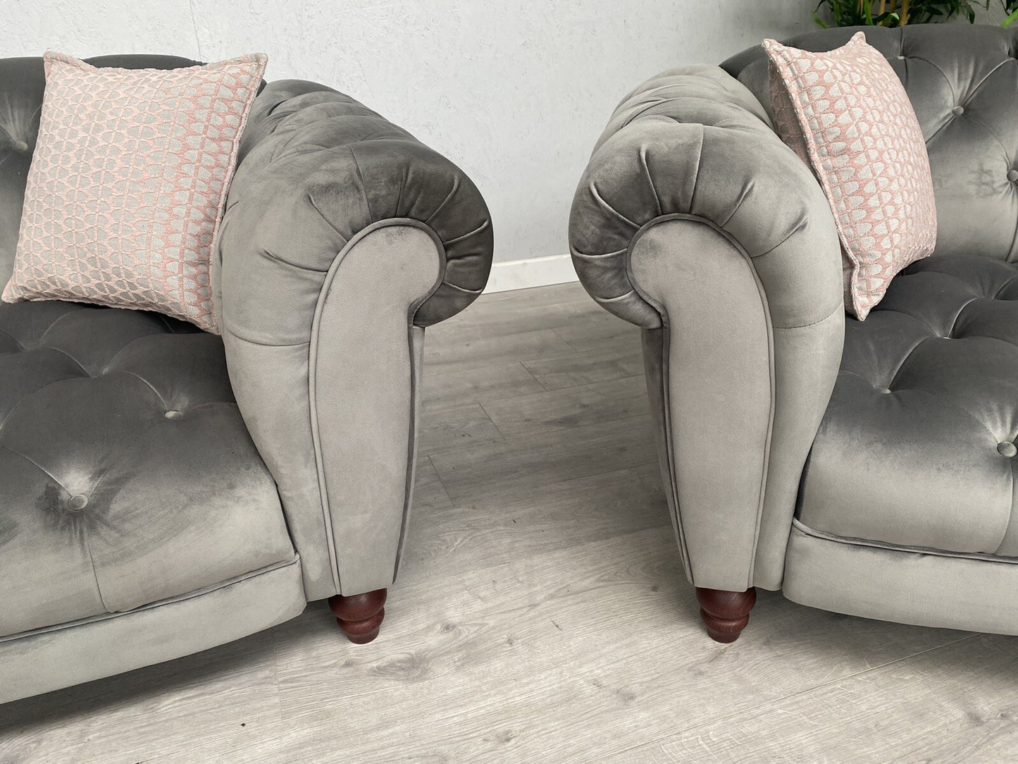 Alexander James Luisa Chesterfield 3 Seater Sofa + Armchair Set - RRP £3,930