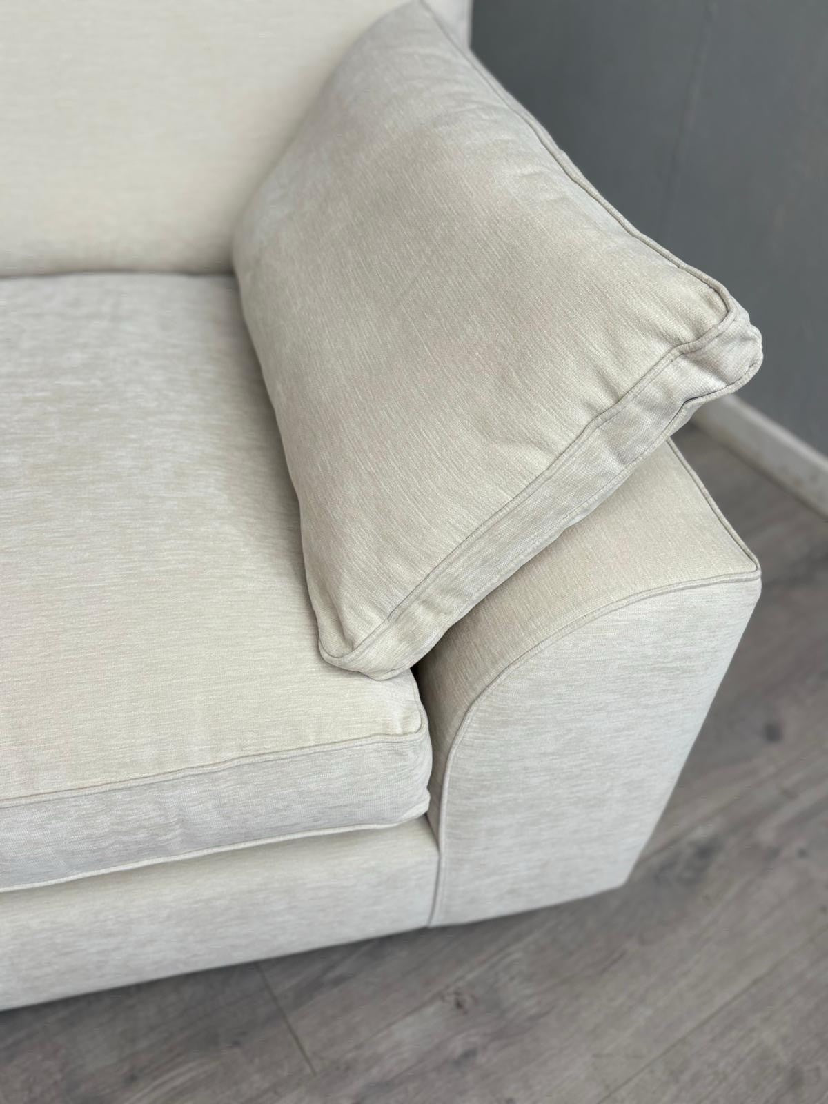 NEXT - STAMFORD Large 3 Seater Grand Sit Sofa, Fine Chenille Oyster - RRP £1,450