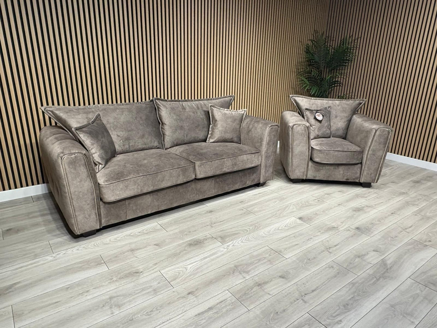 DFS - CHERISHED Style 3 Seater Sofa + Armchair Set, Formal Back - RRP £2,198