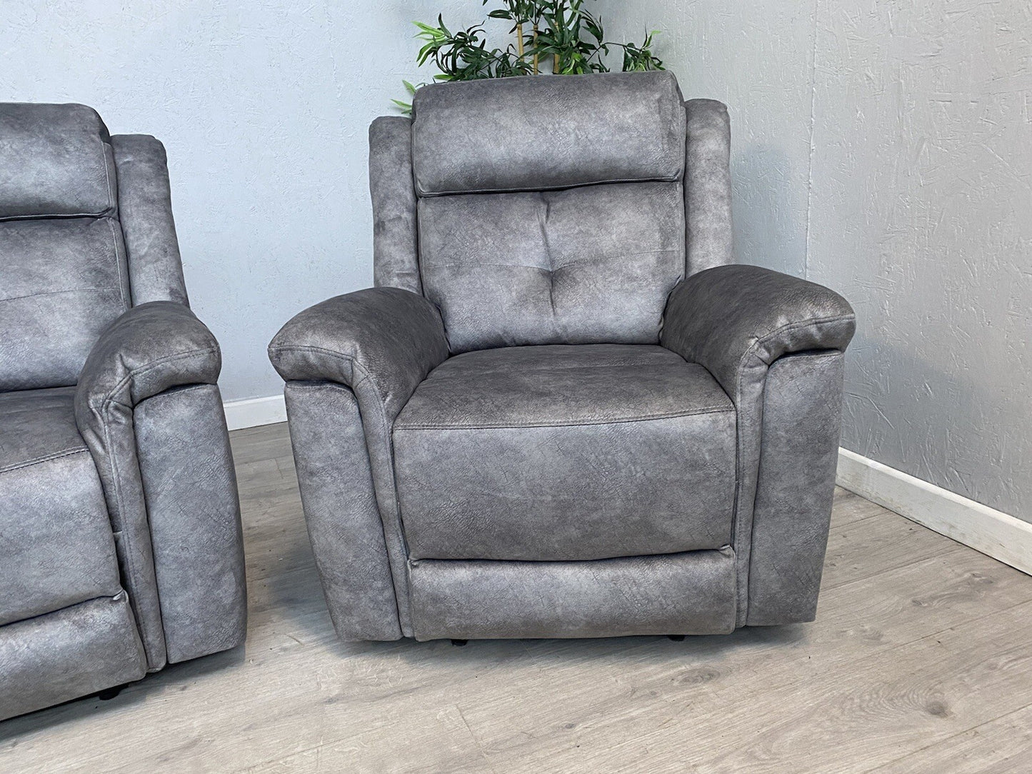 DFS - CASIMIR Style Fabric 2 Seater Sofa + 2 x Armchairs, Recliners - RRP £2,297